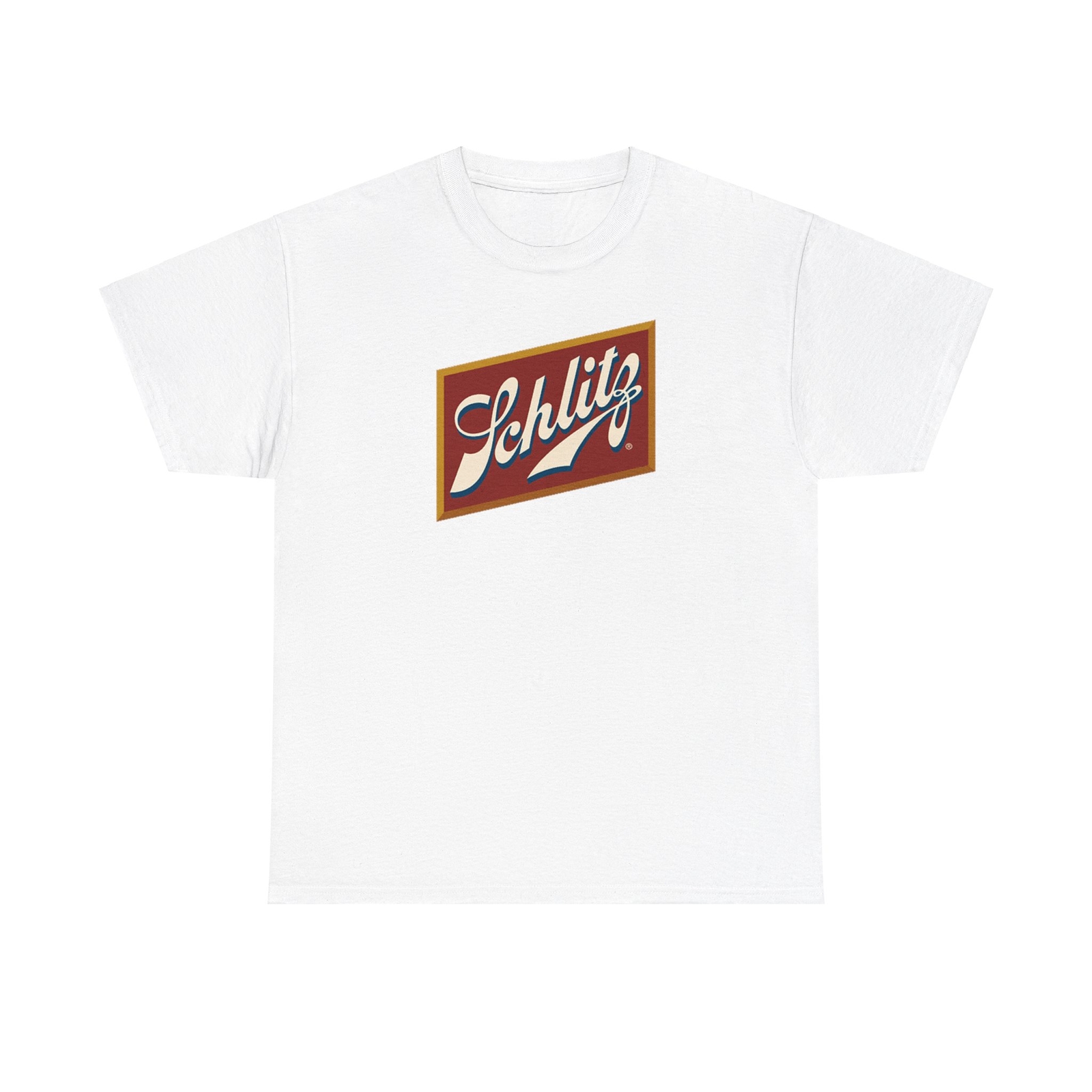 Vintage American Beer Schlitz Gildan Unisex Heavy Cotton T-Shirt