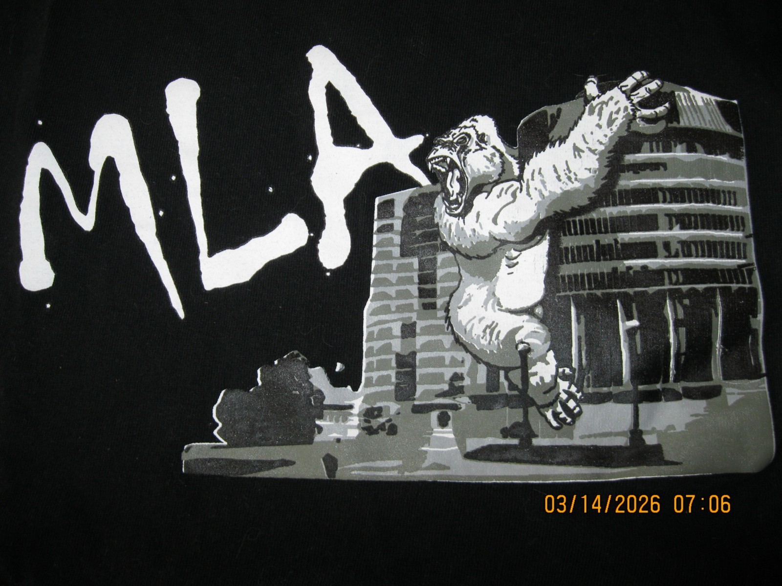 NWOT PLANES BLACK MLA SZ XL King Kong T-Shirt