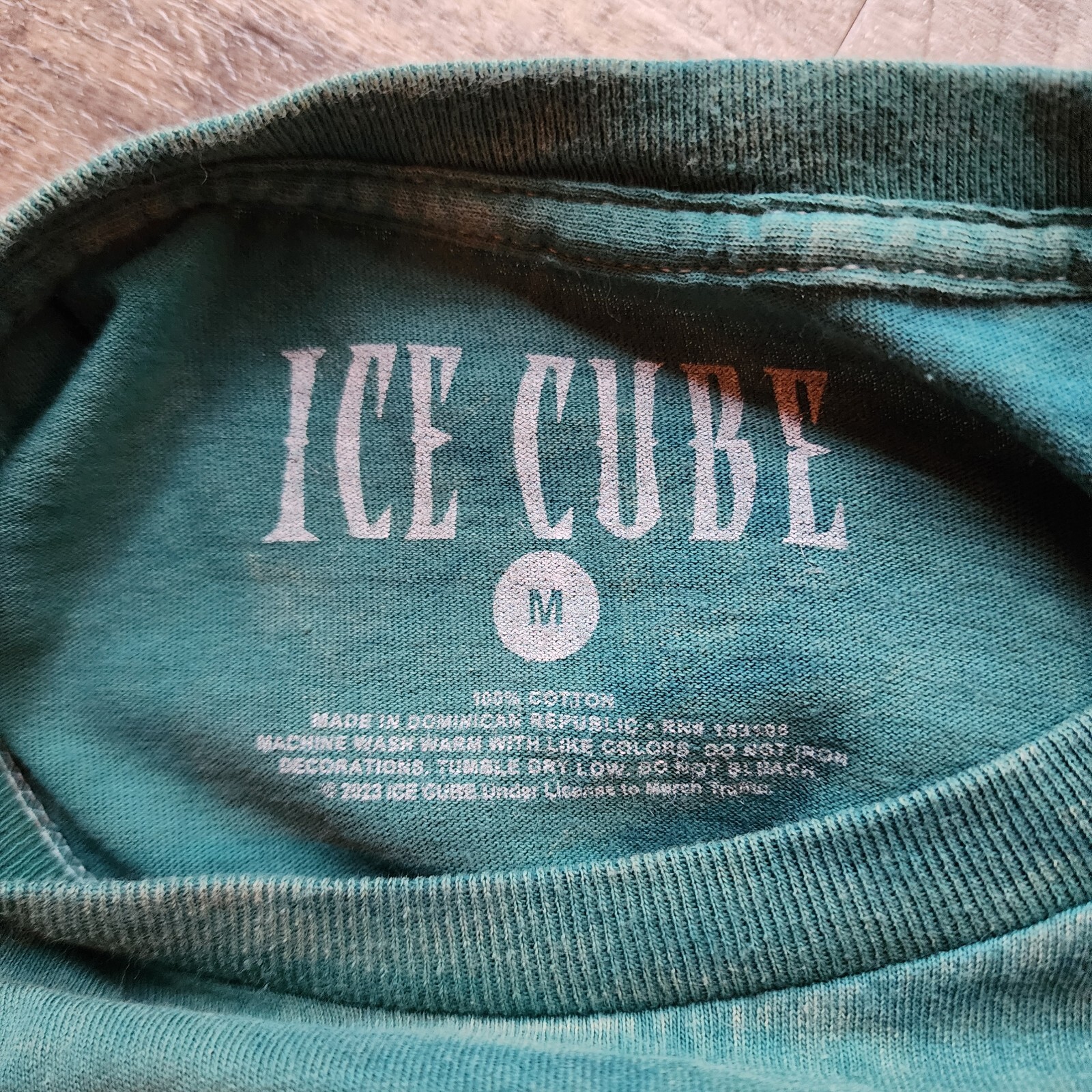 Ice Cube Mineral Wash It Was a Good Day Green Tee Retro Graphic Mens Medium M