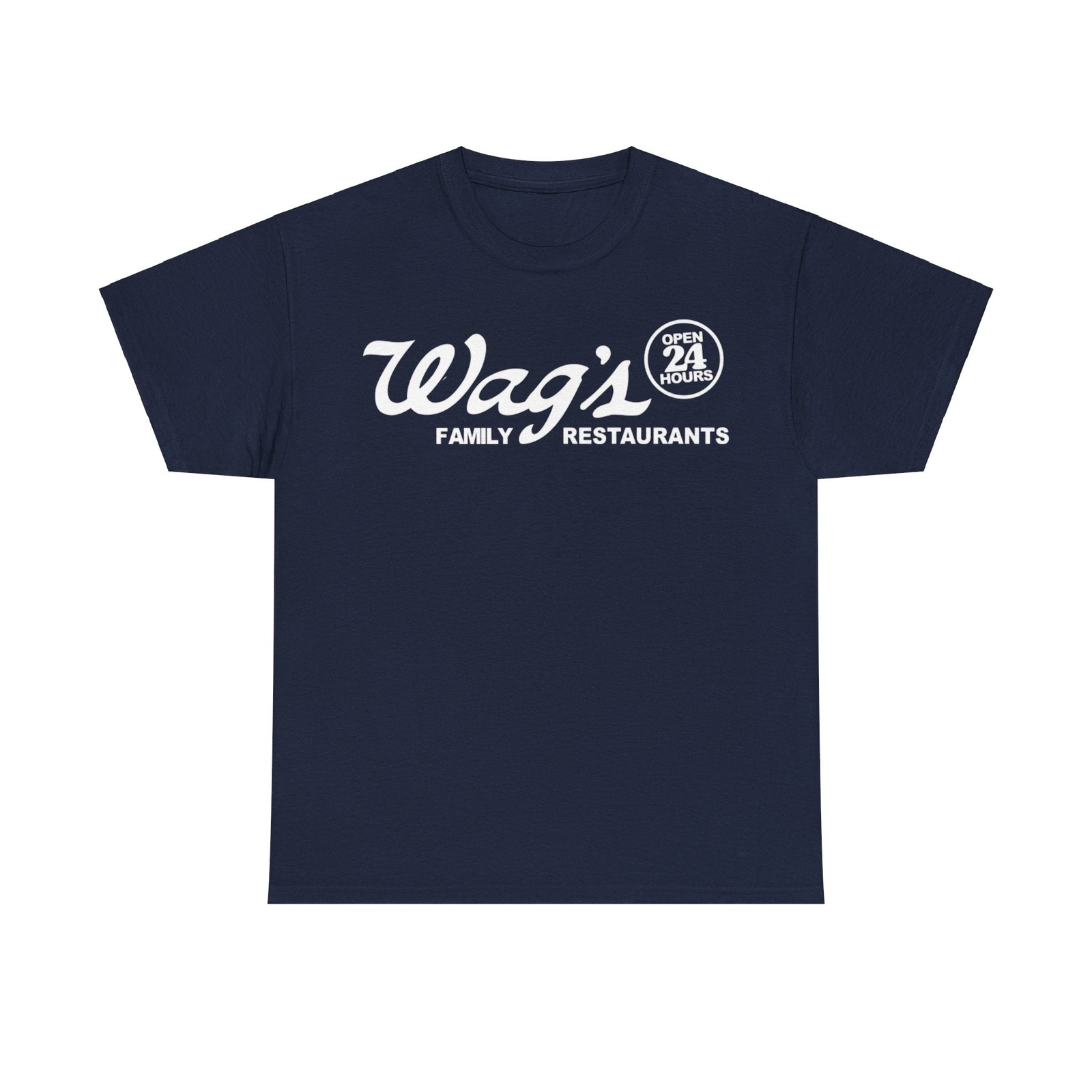 Wags Open 24 Hours Family Restaurant T-shirt
