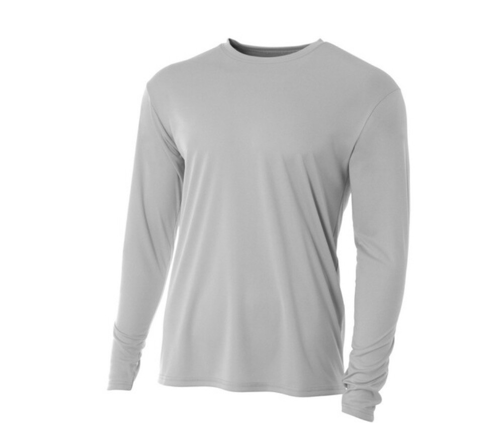 A4 N3165 Men&rsquo;s Cooling Performance T Shirt Long Sleeve Moisture Wicking- Medium
