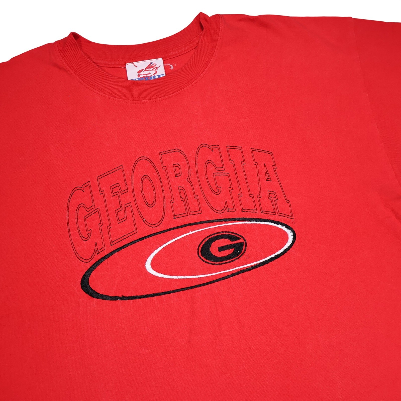 VINTAGE SPIKE&rsquo;S SPORTS Men&rsquo;s XL Red Embroidered NCAA Georgia Bulldogs T-Shirt