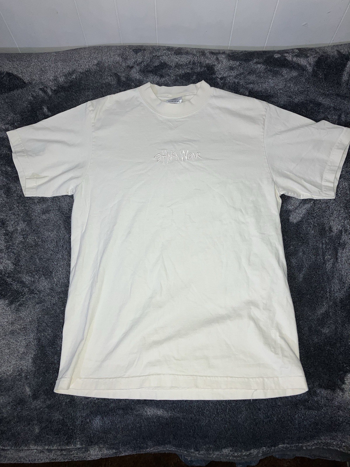 Shaka Wear Adult Heavyweight T Shirt CREAM T-Shirt – M Medium Cotton