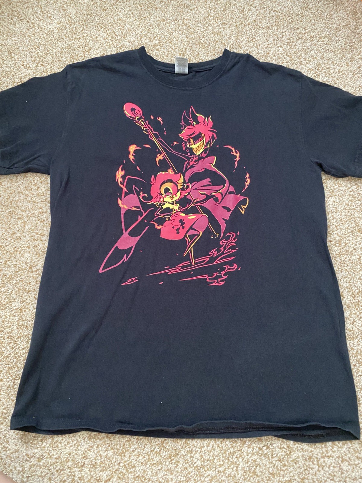 Hazbin Hotel Nifty + Alastor Sharkrobot Rare Shirt Size Medium Men&rsquo;s Unisex