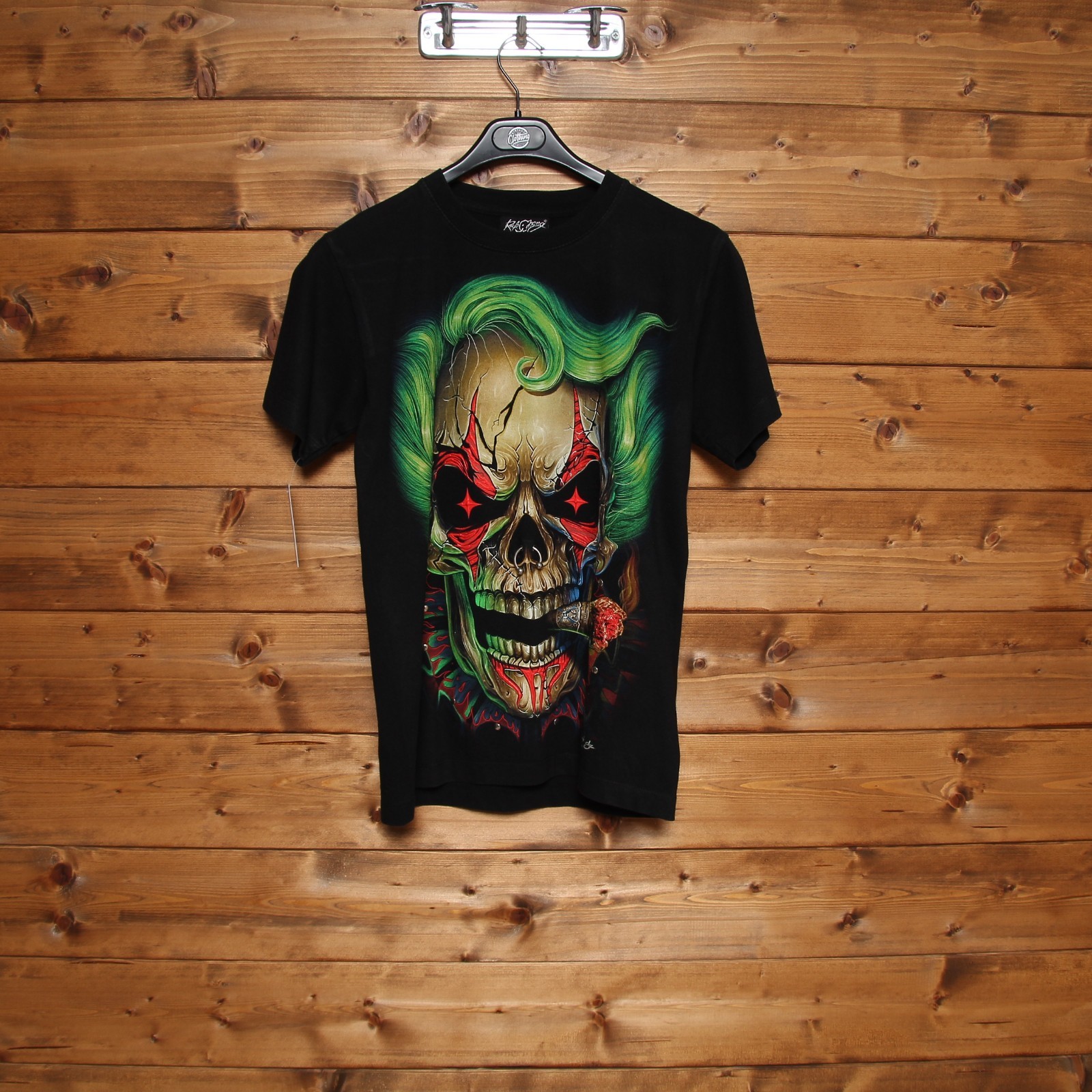 ROCK YANG T-shirt size S Used (SA2713) Black Vintage Unisex