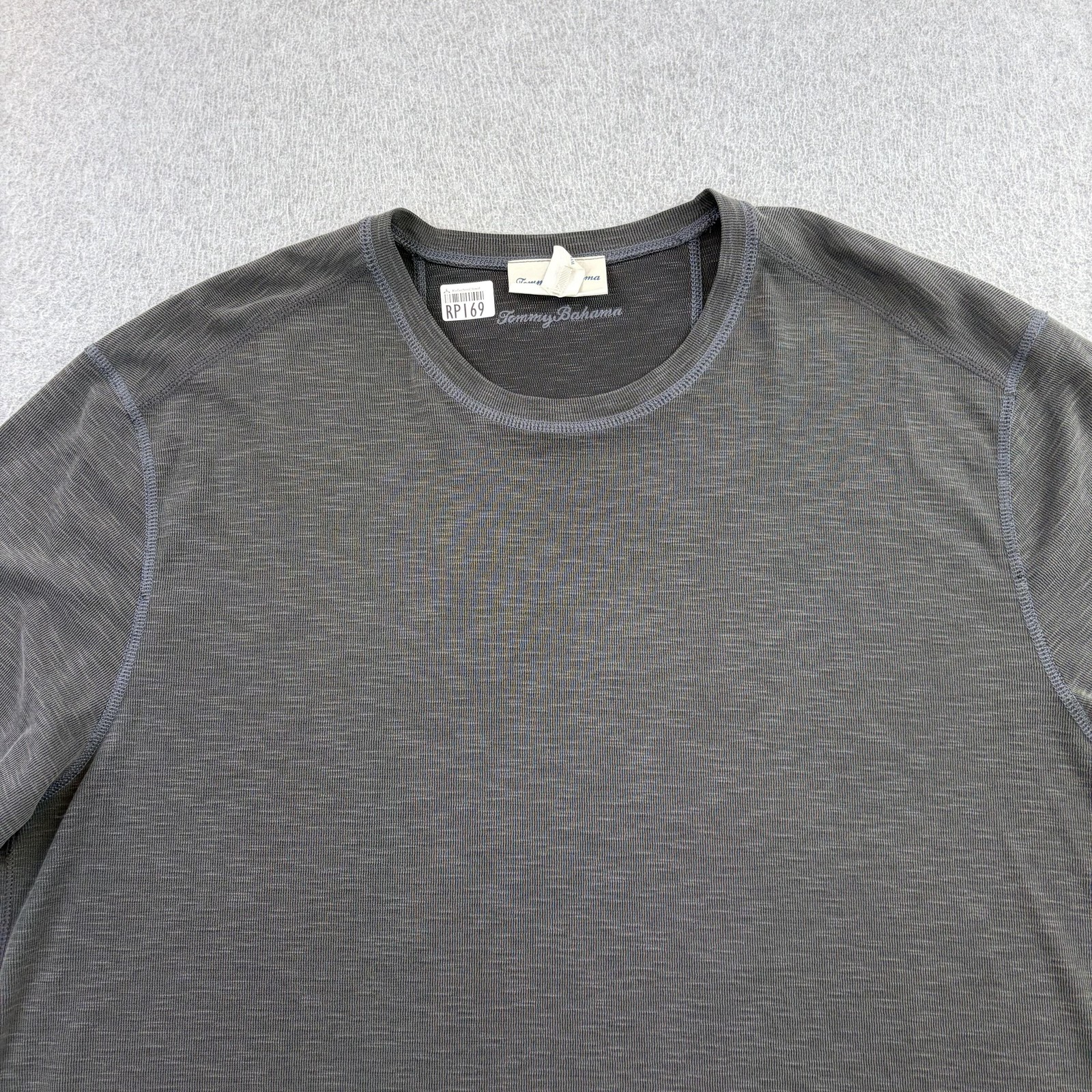 Tommy Bahama Shirt Mens 2XL Gray Reversible Short Sleeve Crewneck Casual Adult