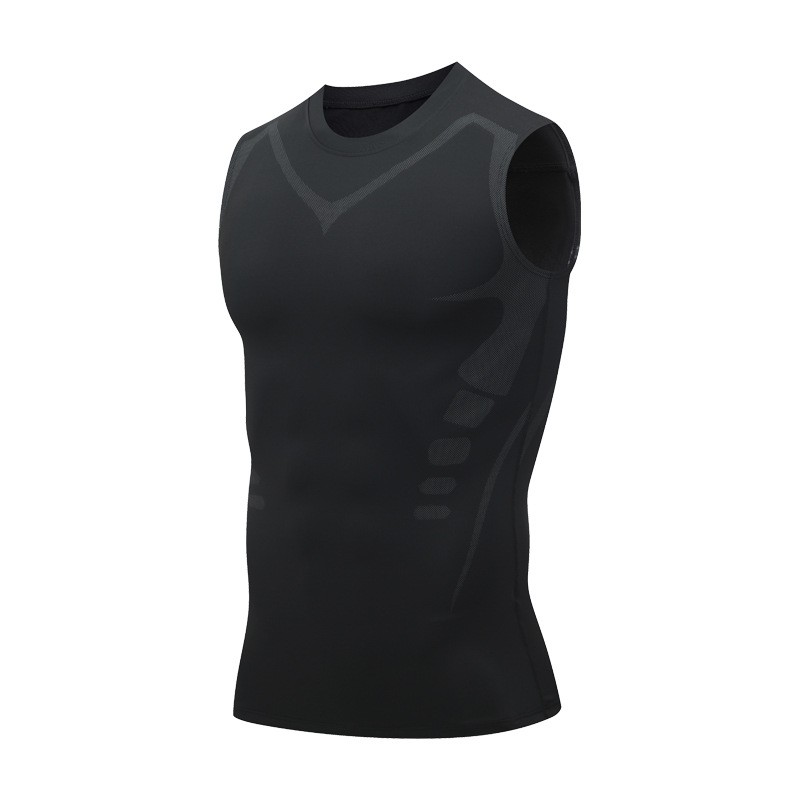 Men&rsquo;s New Vitaboost Compression Shirt Version Ionic Shaping Sleeveless Vest