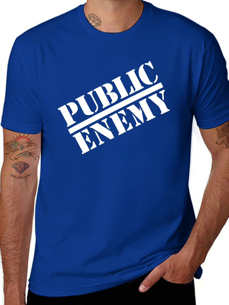 Public Enemy Official Big Logo T-Shirt Funny Tee Gift, Size M – 3XL
