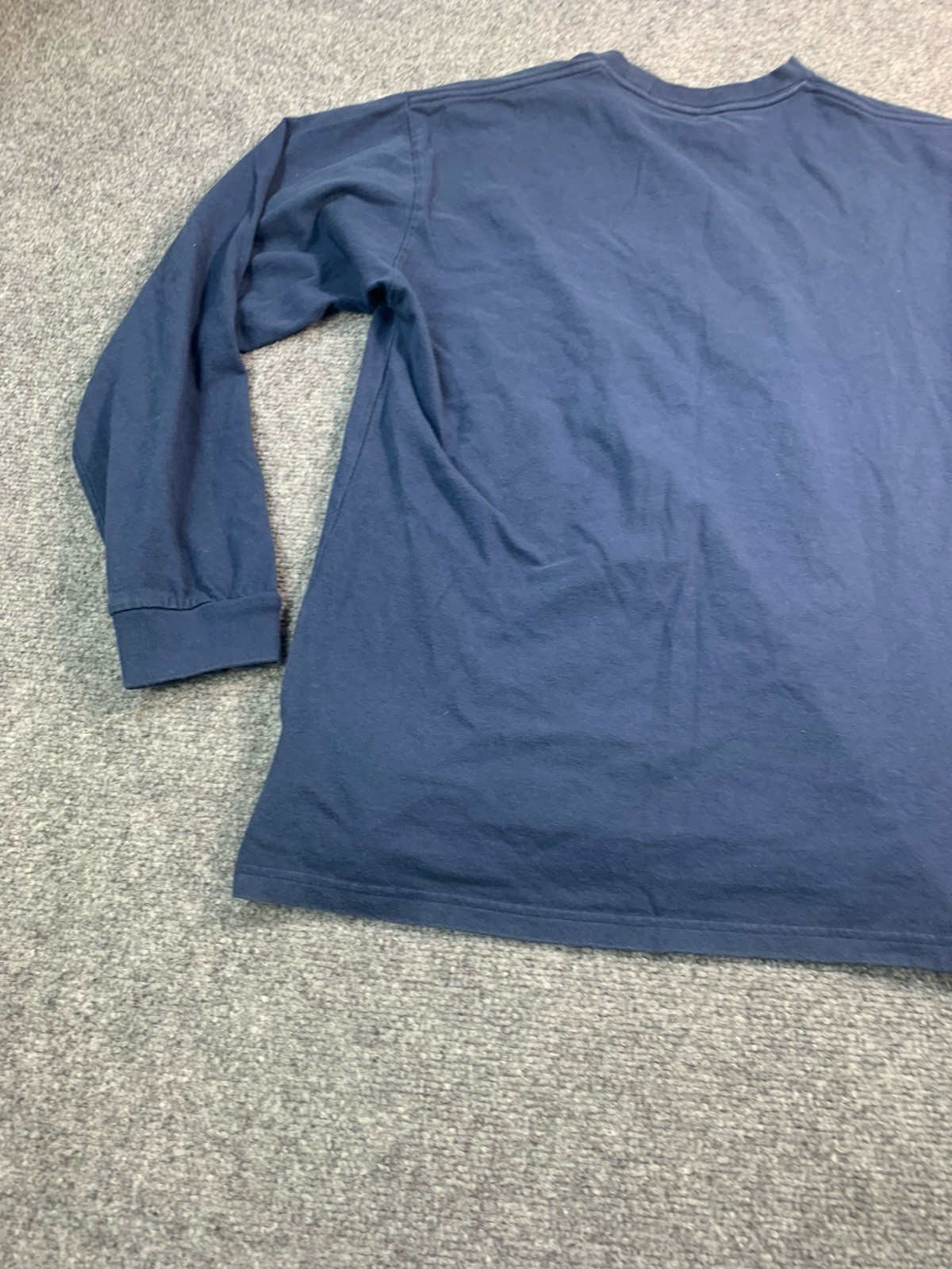 VANS Shirt Mens Medium Blue Long Sleeve Crew Neck Casual Graphic Print