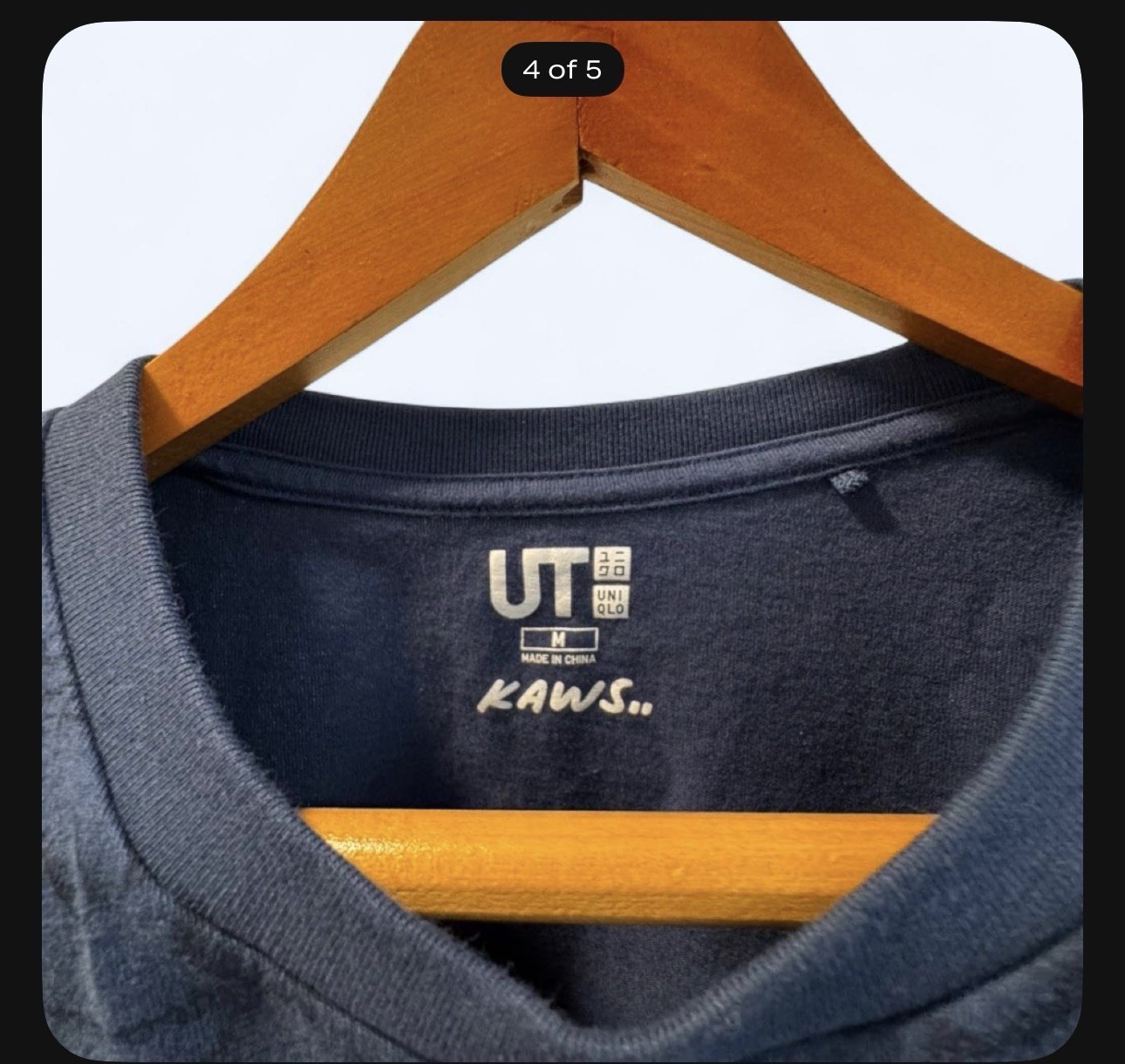 Uniqlo UT KAWS x Uniqlo Men’s Blue M Holiday Graphic Logo Crew Neck Tee