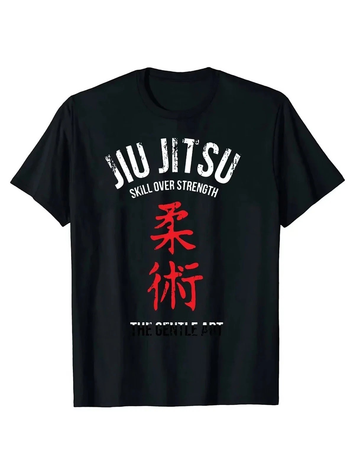 Men&rsquo;S Jiu Jitsu Graphic T-Shirt, 100% Cotton, Casual Crew Neck, Slight Stretch