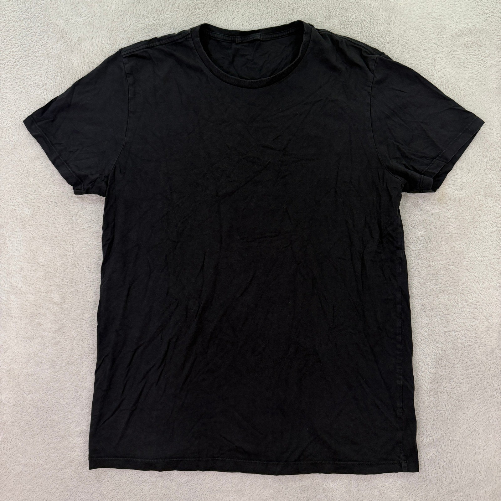 Marine Layer Mens Large T-Shirt Adult Black Supima Cotton Modal Casual Essential