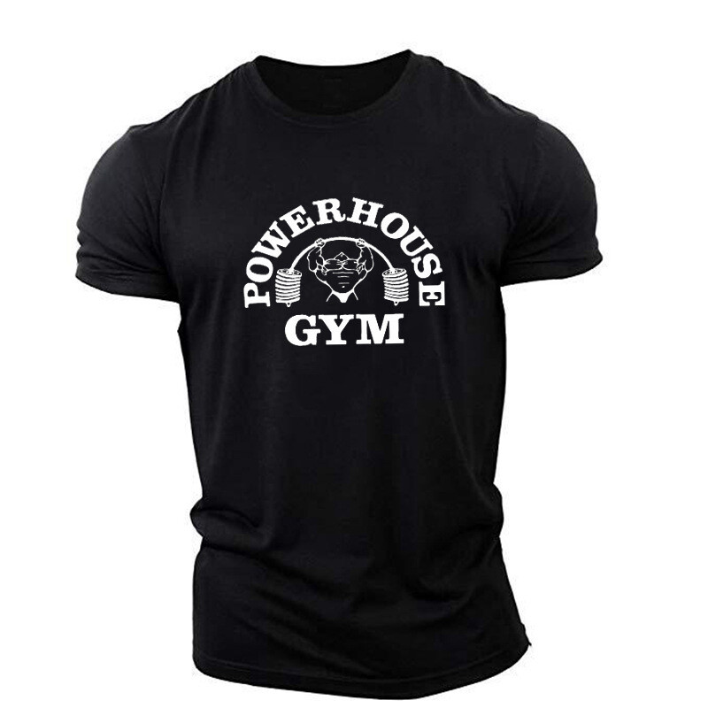 Men&rsquo;s Muscle T-Shirt Bodybuilding Gym Tee Short Sleeve Fashion Workout Shirts