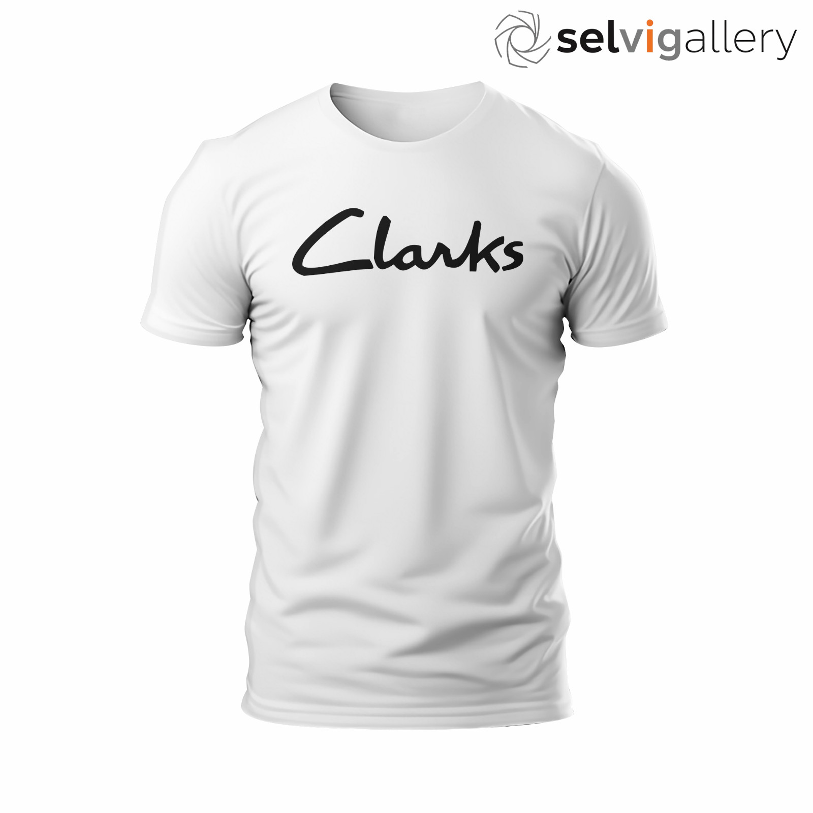 New CLARKS Logo funny T-Shirt Sizes S-5XL Made in USA