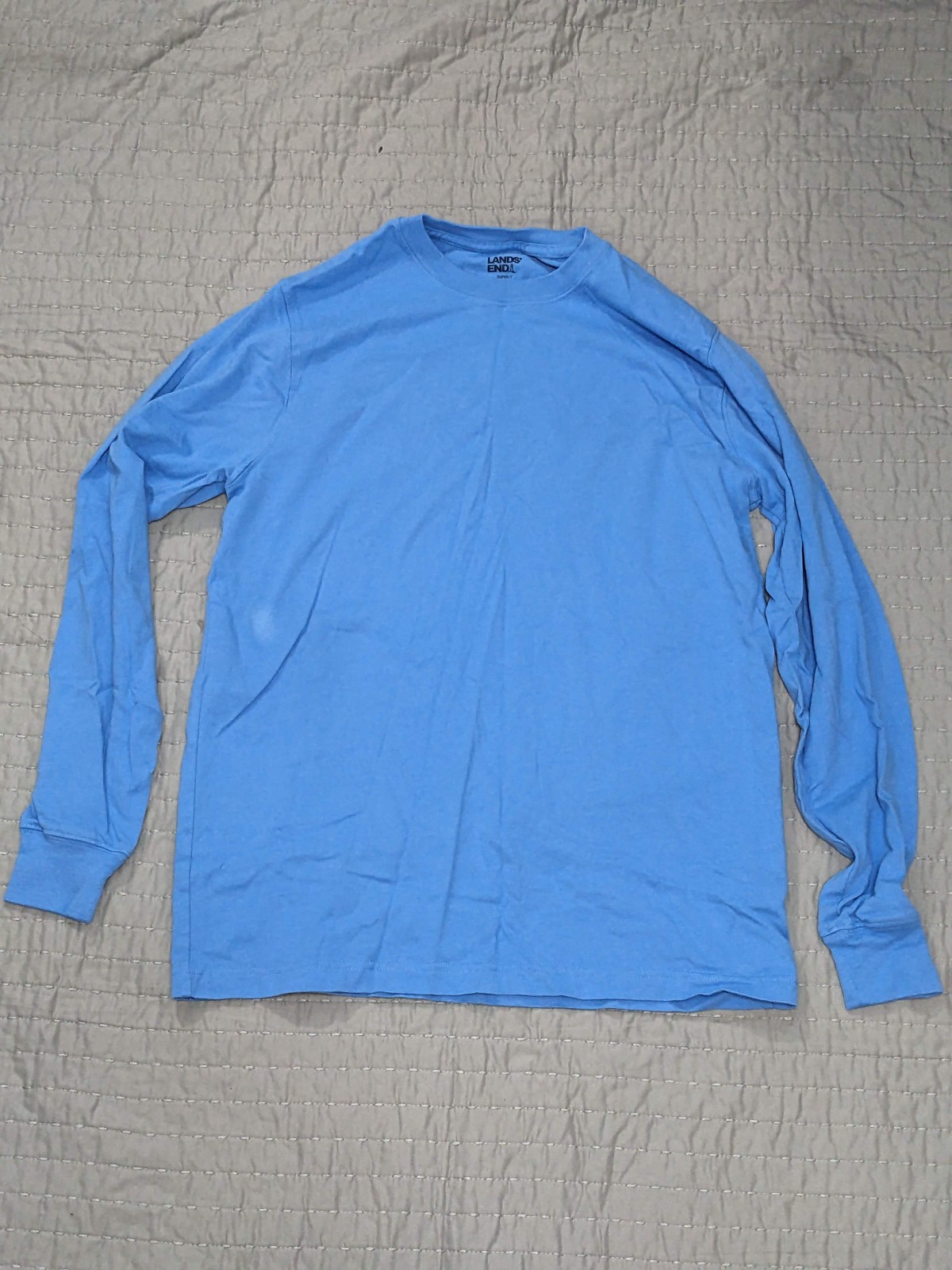 Land&rsquo;s End T-Shirt – Long Sleeve – Small – Light Blue