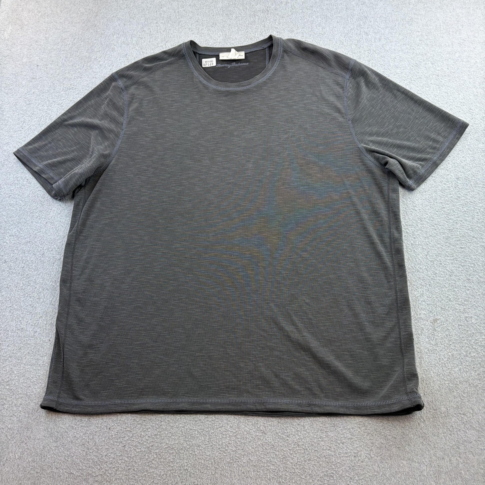 Tommy Bahama Shirt Mens 2XL Gray Reversible Short Sleeve Crewneck Casual Adult