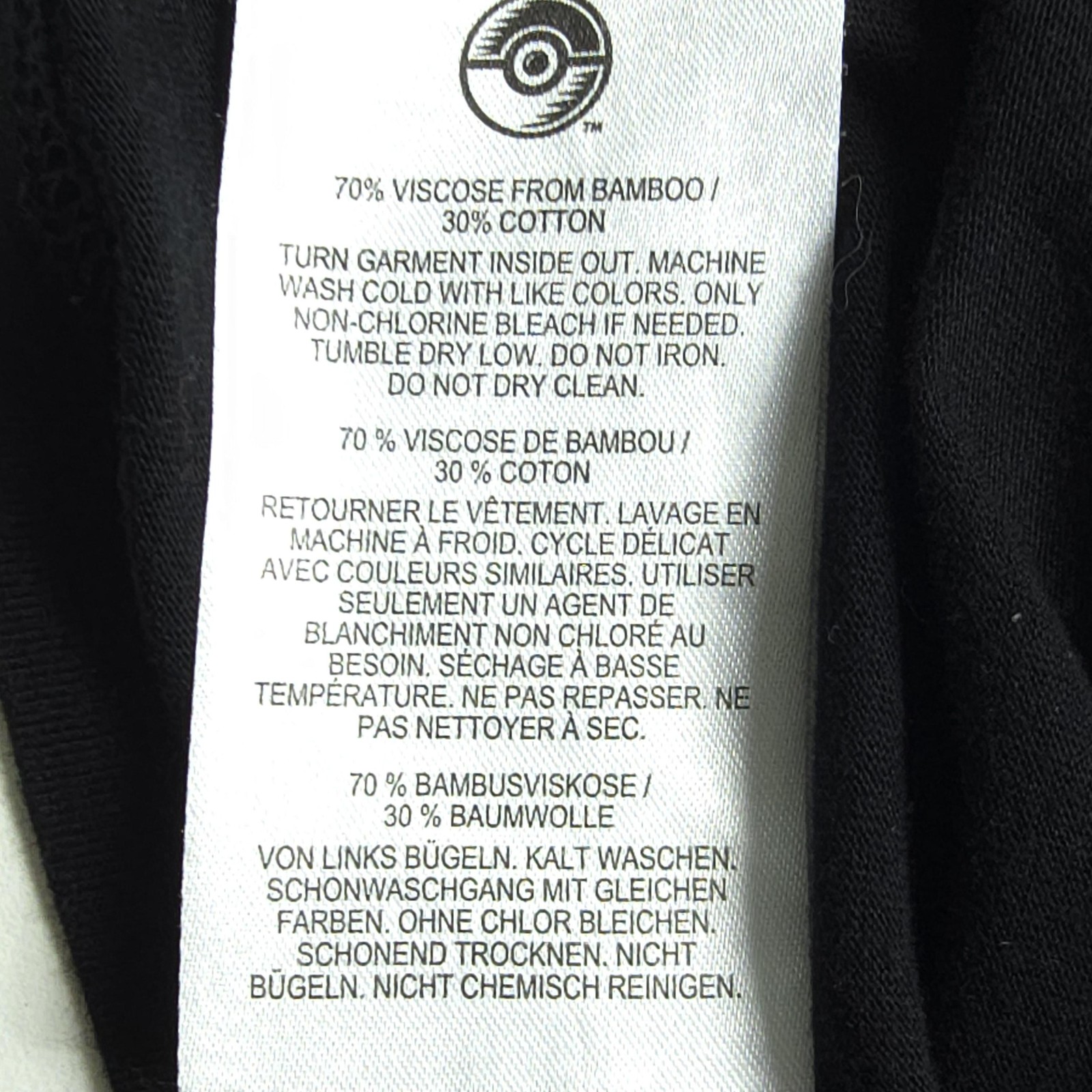 Pokemon Center Mens Shirt Medium Black Tired Sleeping Pikachu Zzz Basic Graphic