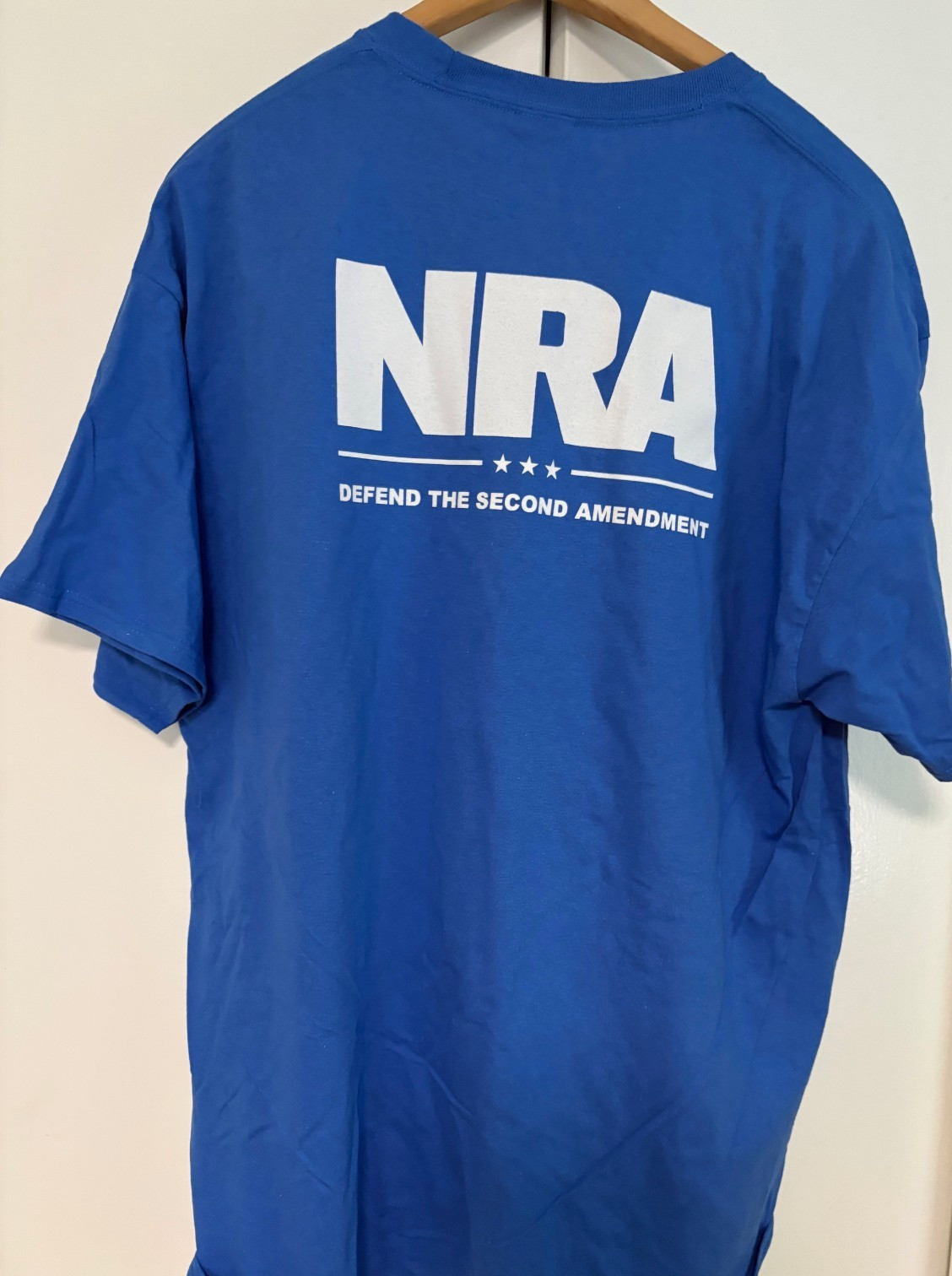 BRAND NEW NRA NATIONAL RIFLE ASSOCIATION LOGO BLUE HEATHER T-SHIRT! SIZE 3XL