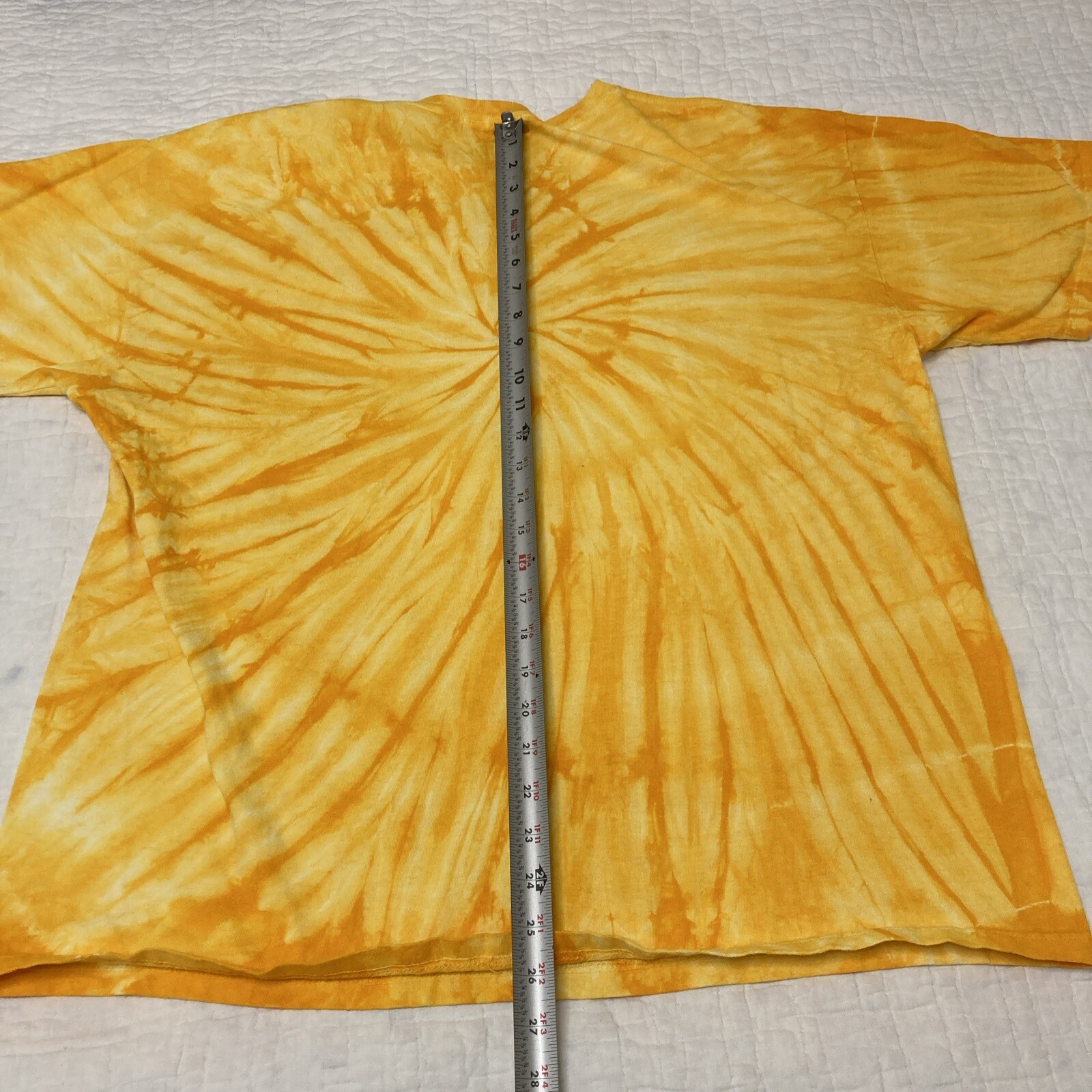 Hand Dyed T-Shirt By Sundog Adult XL Yellow Center Swirl Hand Dyed T-Shirt