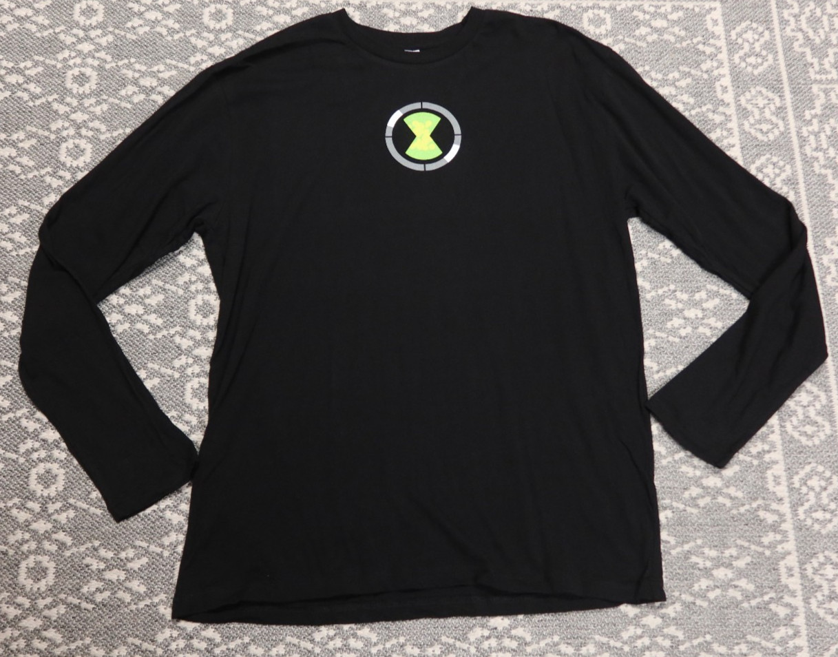 New Ben 10 Alien Force Men&rsquo;s Long Sleeve Tee T-Shirt – Size XL – Cartoon Network
