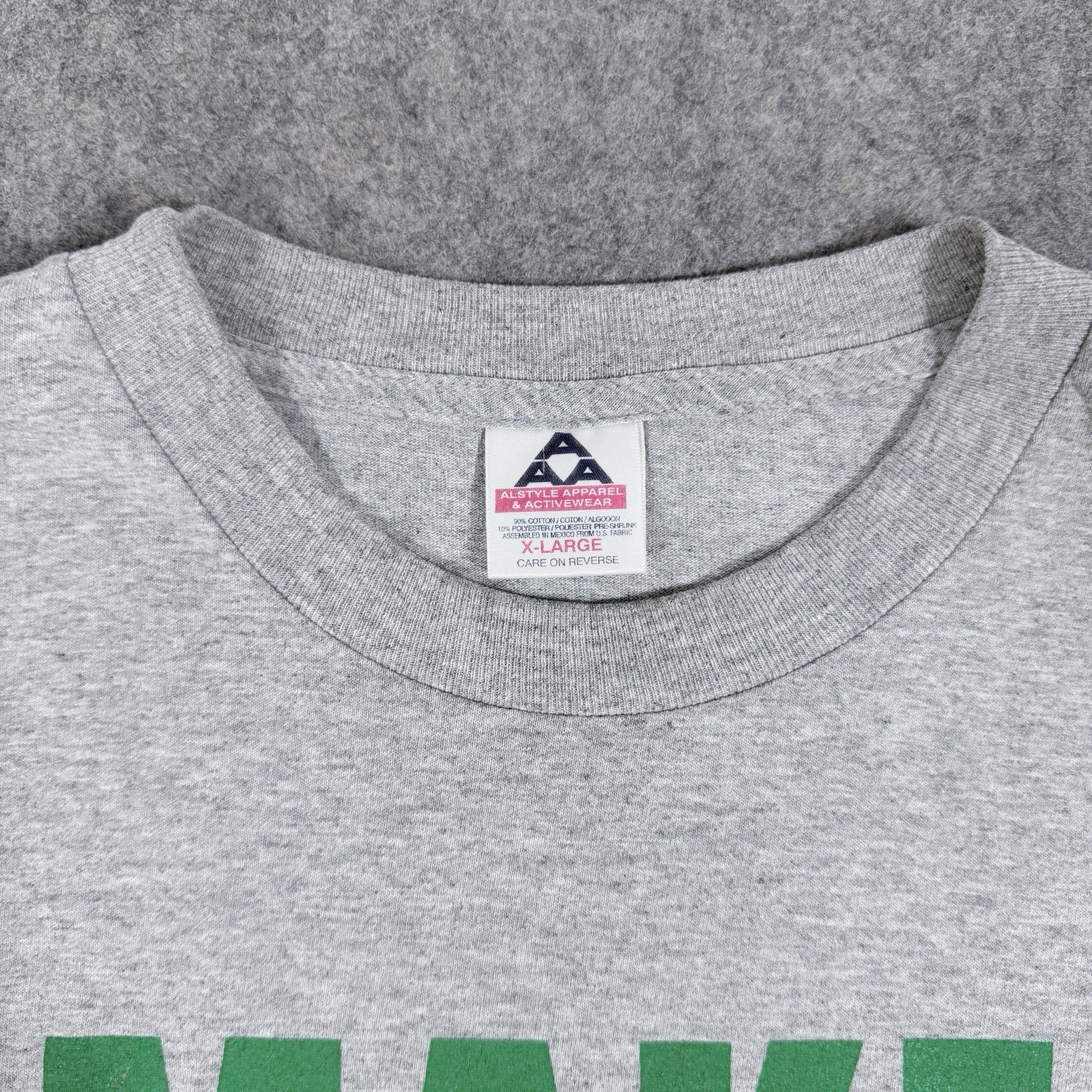 AAA Vintage Y2K Make 7 Up Yours Commercial Promo T-Shirt Fits Men&rsquo;s Size XL Gray