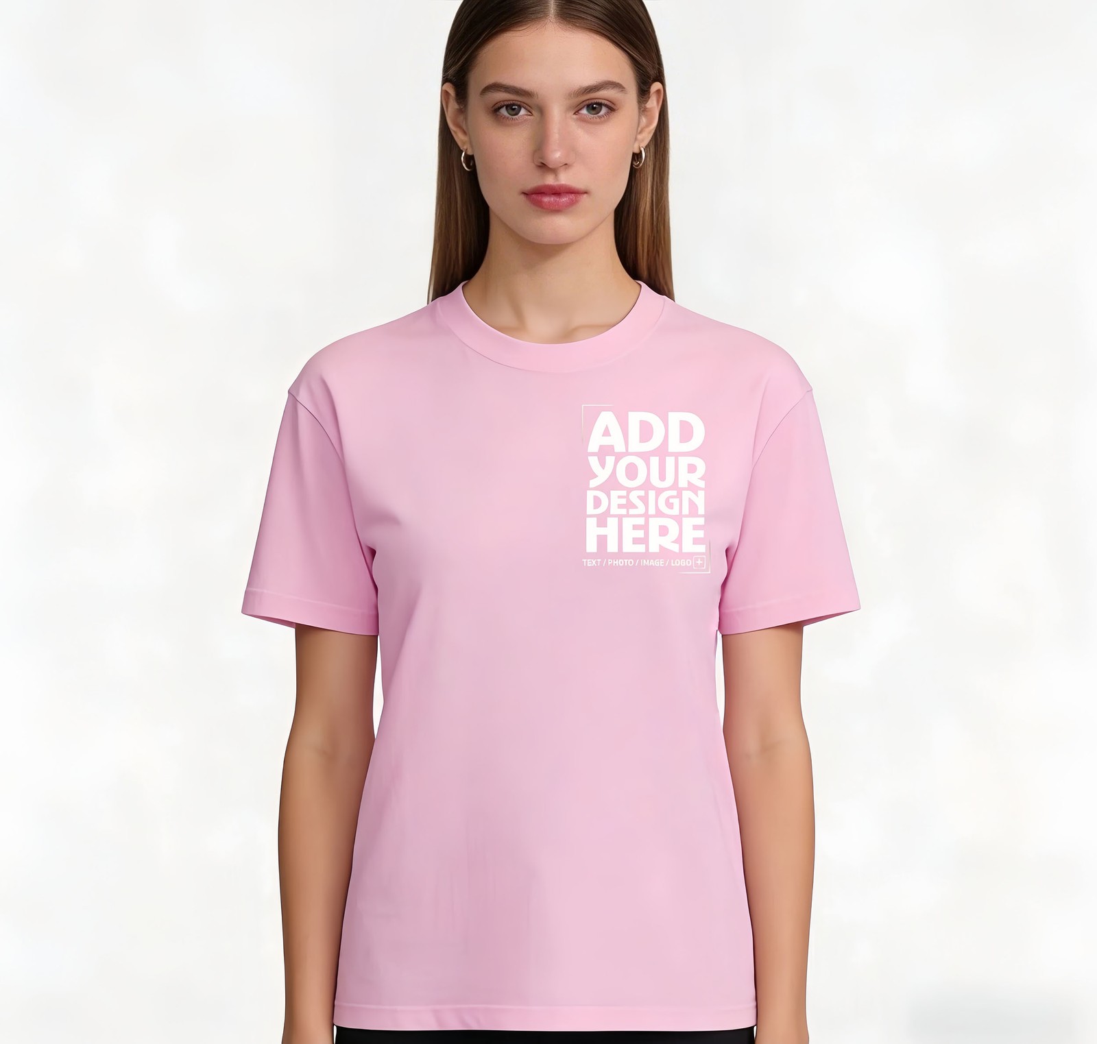 Custom Gift T-Shirt Personalized Photo Text Print For Family Friends Birthday