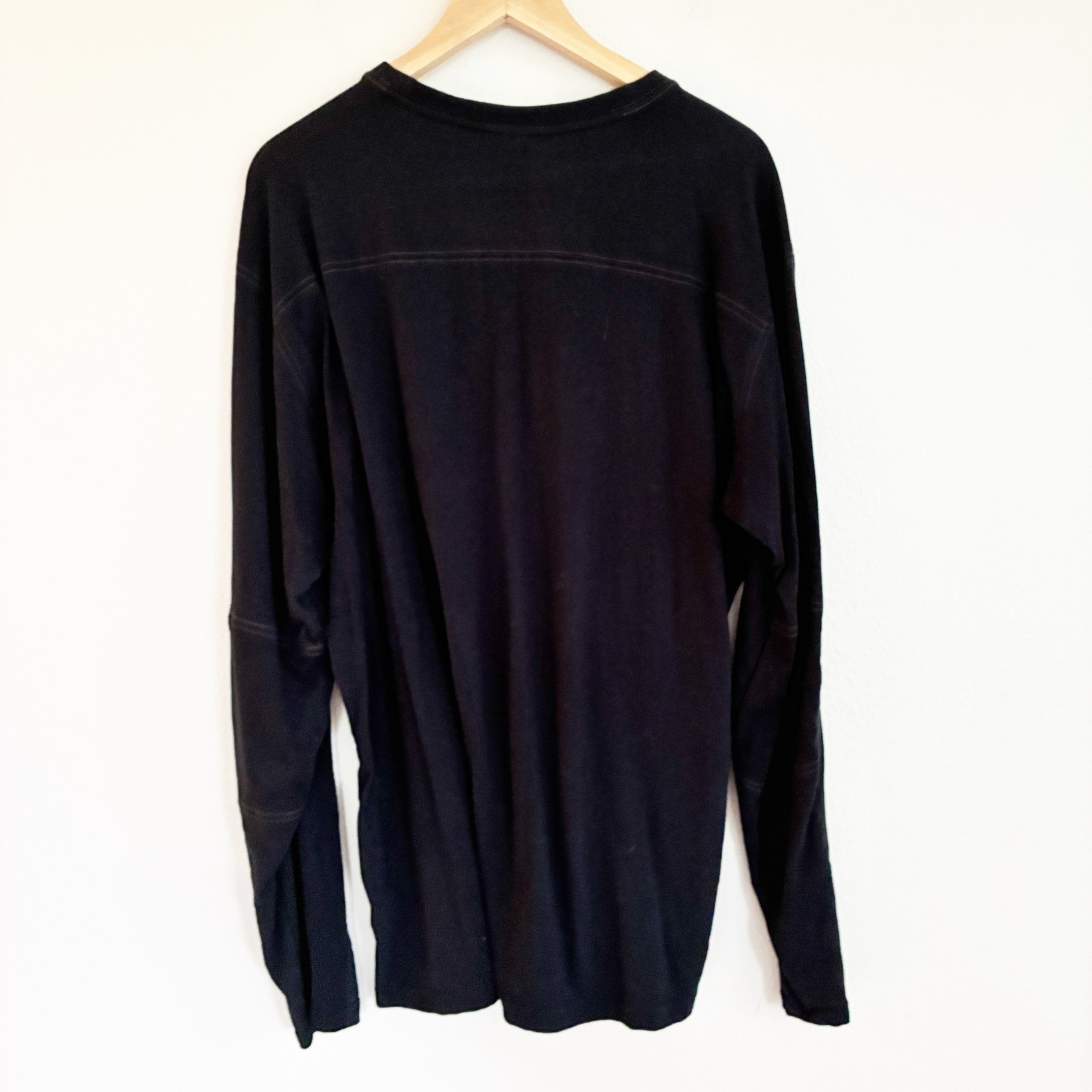 Kuhl Wildfibre Shirt Mens XL Black Long Sleeve Organic Cotton T-Shirt Outdoor