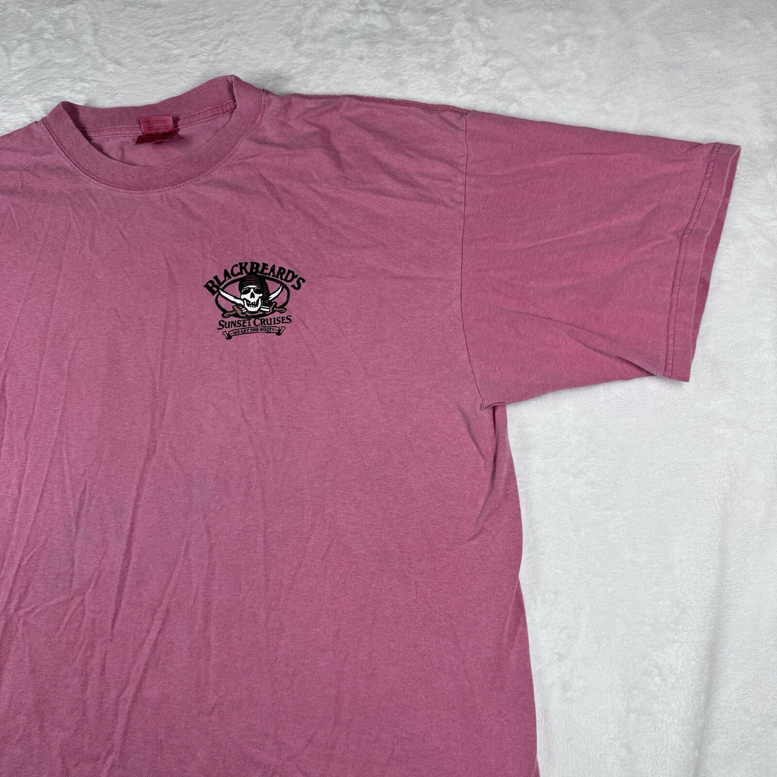 VTG BlackBeards Sunset Cruises Cozumel Mexico Mens XXL Red T Shirt