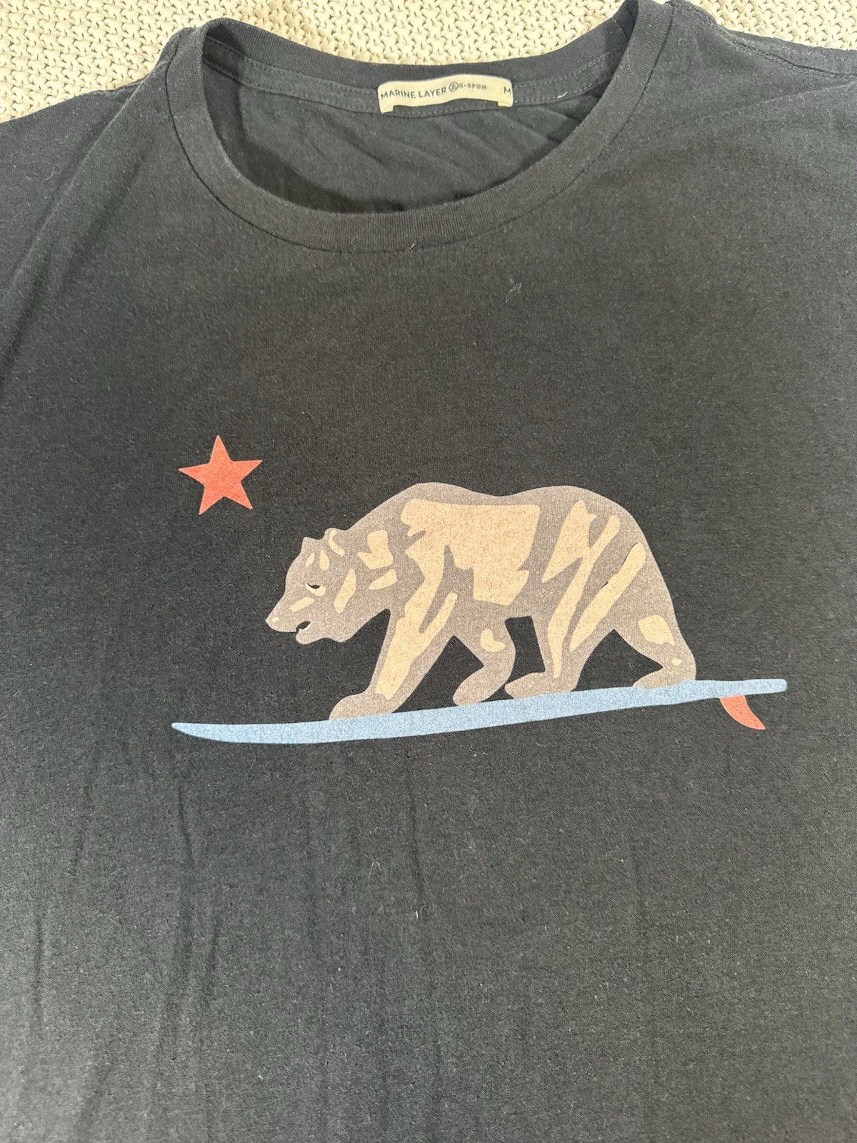 Marine Layer California Graphic Tee Supima Cotton Men&rsquo;s Crew Neck Medium