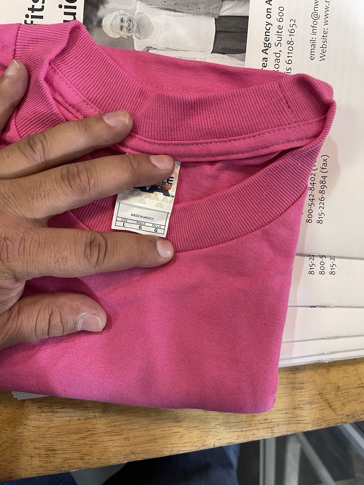 4-Large Pink AAA Alstyle Mens Plain Short Sleeve T-Shirt Casual T Shirt