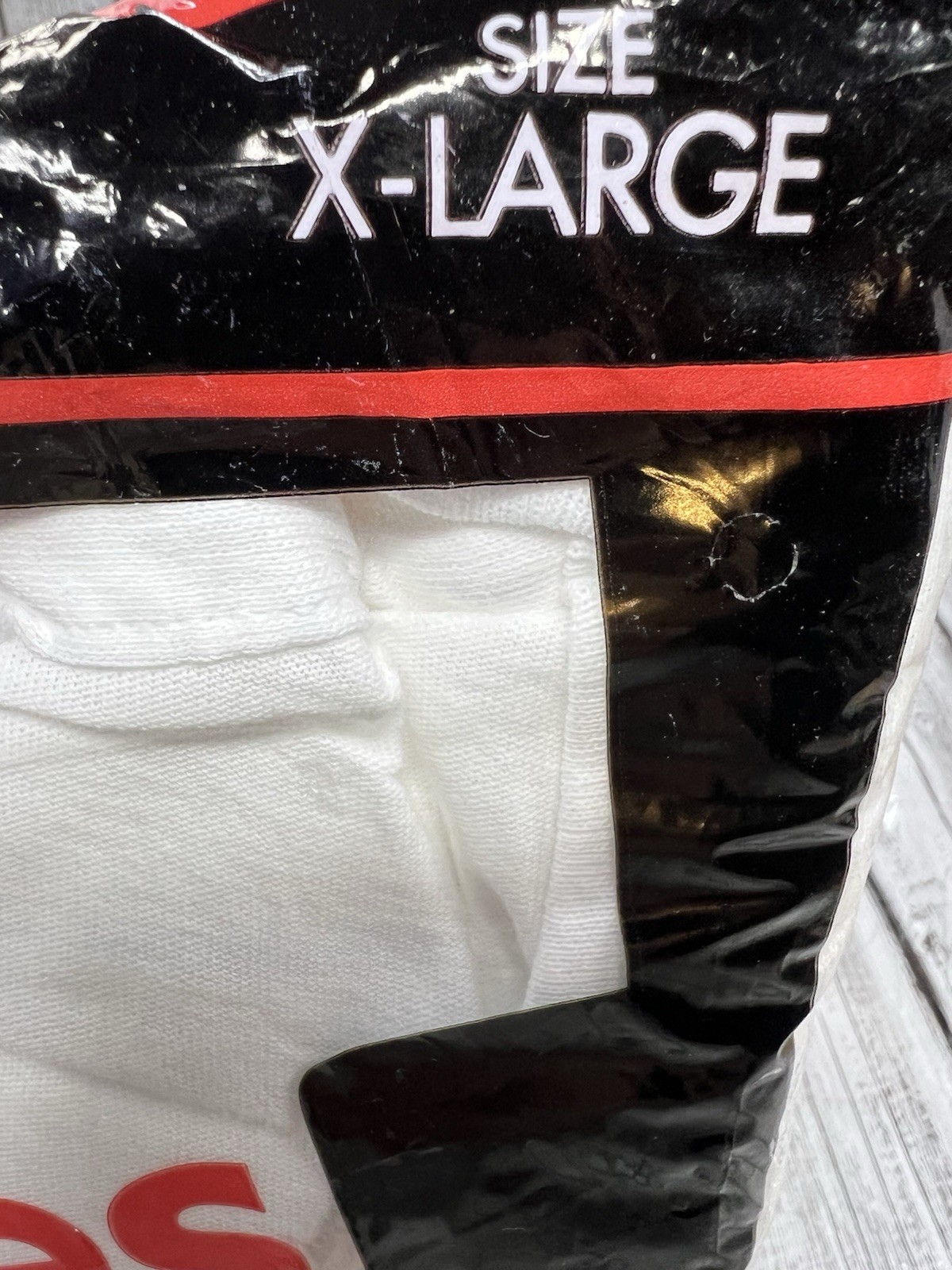 VTG New 90s Hanes Men’s 100% Cotton V-Neck T-Shirts Size XL (46-48) 3-Pack NOS