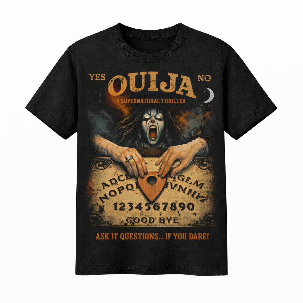 Ouija Board T-Shirt, Vintage Horror Graphic Tee, Classic Halloween Shirt