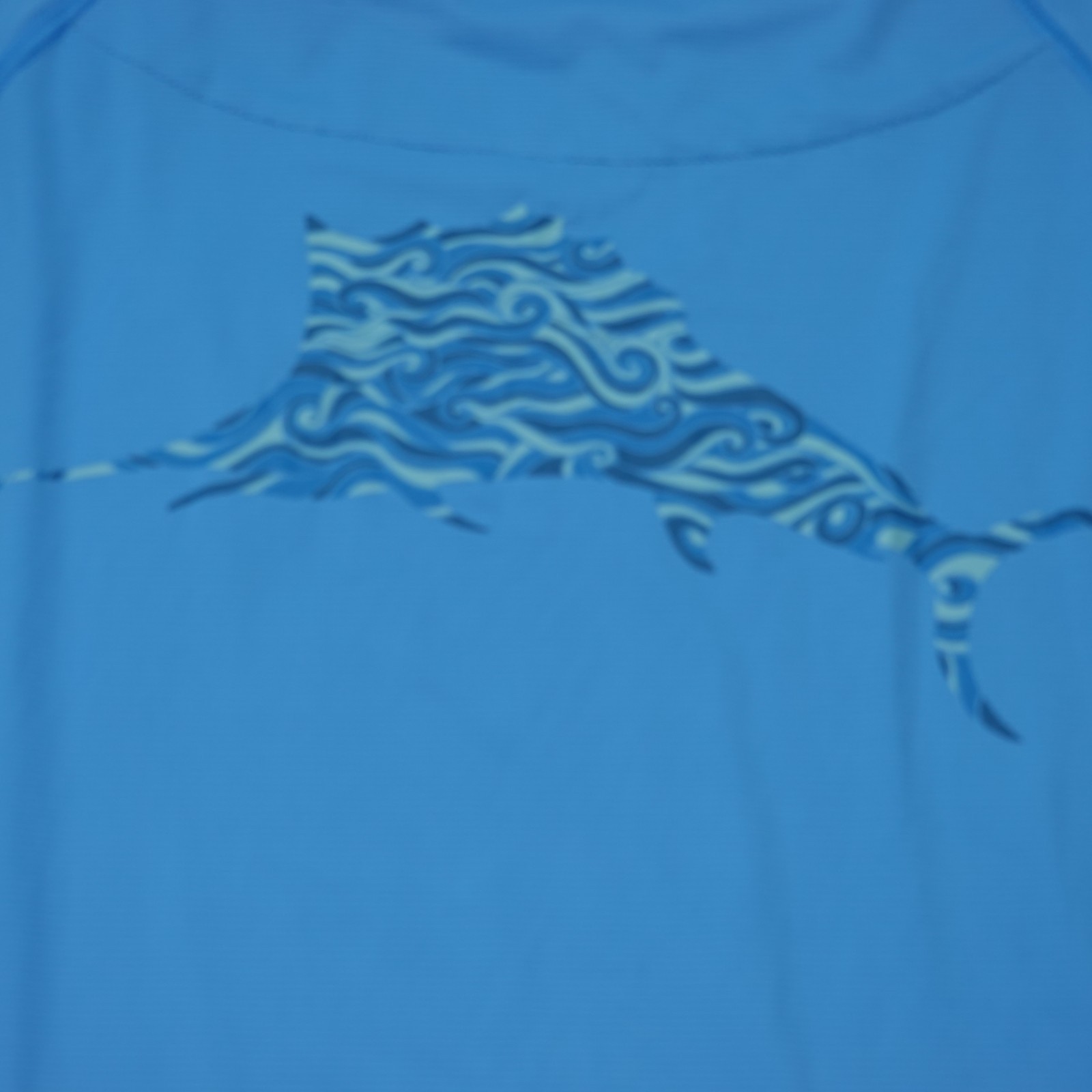 Tommy Bahama T-Shirt Mens Large Chill Time Surf LS Blue Wicking Island Zone $79