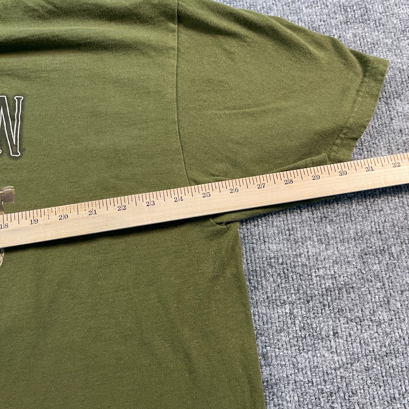 Harley-Davidson Motorcyle Shirt 2XL 26×29 Green Quantico Virginia