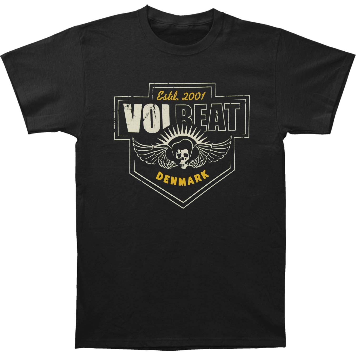 Men&rsquo;s Volbeat Cross Crest T-shirt Medium Black