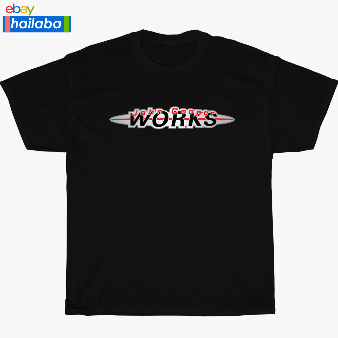 New John Cooper Works Mini Logo Black/Navy/Sport Grey/White Men&rsquo;s T-Shirt S-5XL