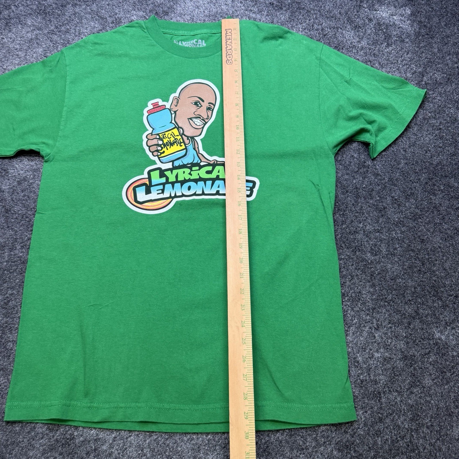 Lyrical Lemonade Men’s LARGE T-Shirt GREEN Cole Bennet Michael Jordan Hip Hop