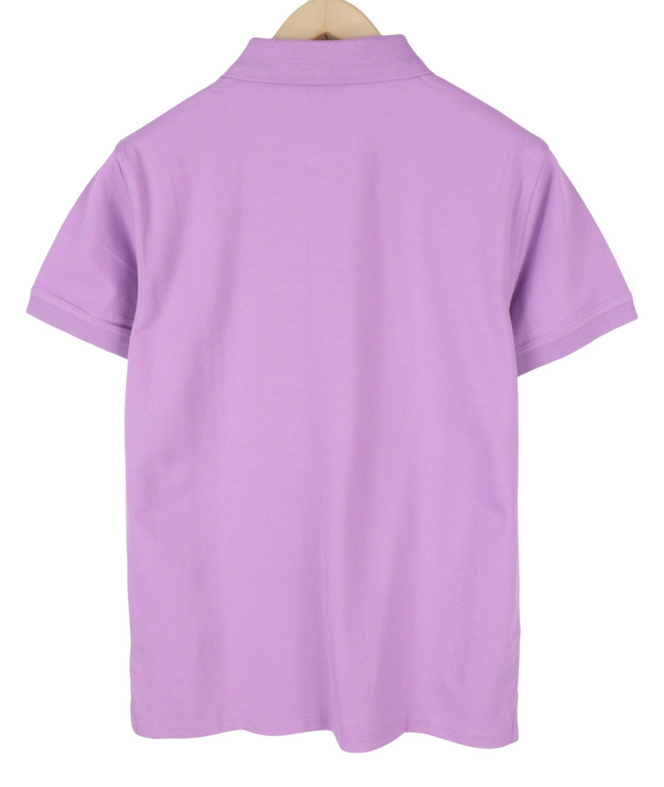 GANT Contrast Collar Pique SS Rugger Men T-Shirt M Lilac Polo Logo *