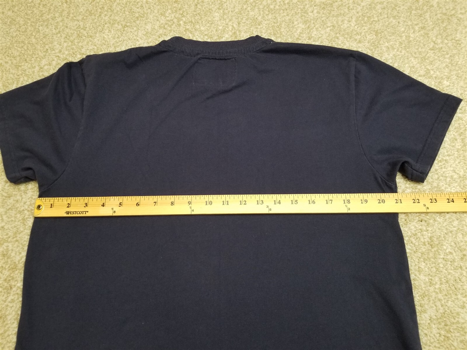 Pacific Blue T Shirt Mens Large Blue Crewneck Casual US 73 Eagle TEE