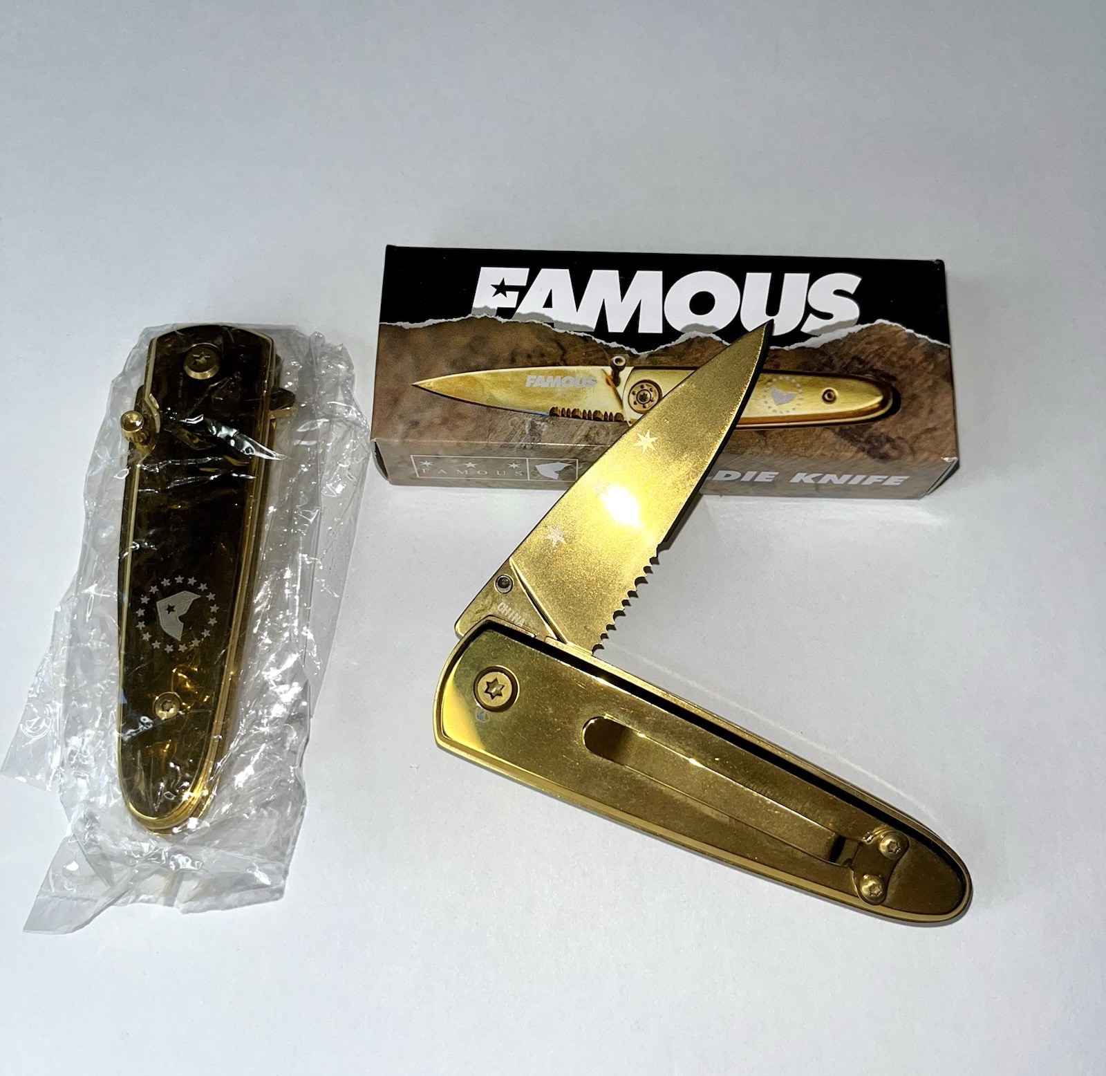 Famous Stars And Straps Patch Lanyard And Knife Set Travis Barker Blink 182 Y2K