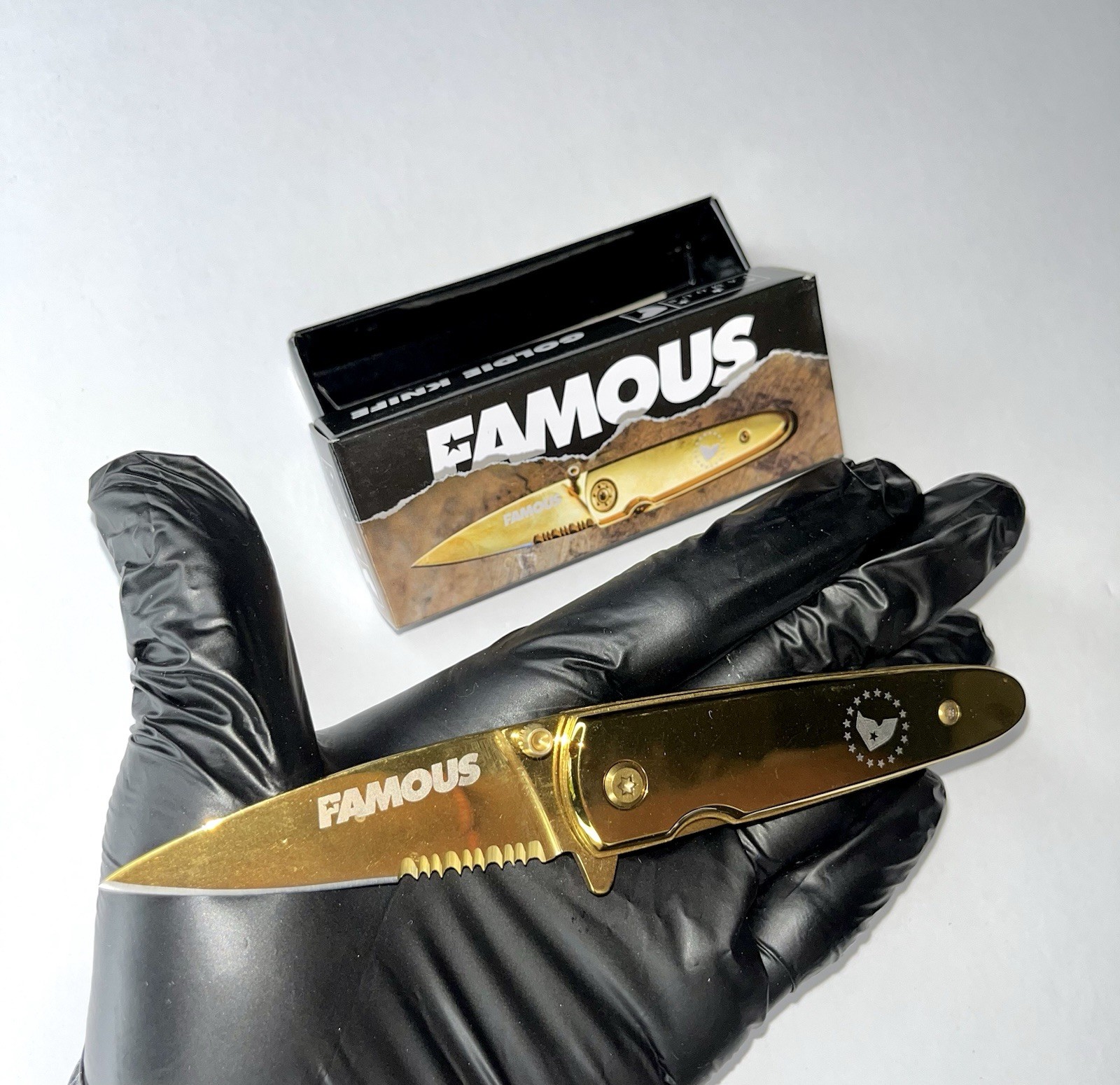 Famous Stars And Straps Patch Lanyard And Knife Set Travis Barker Blink 182 Y2K