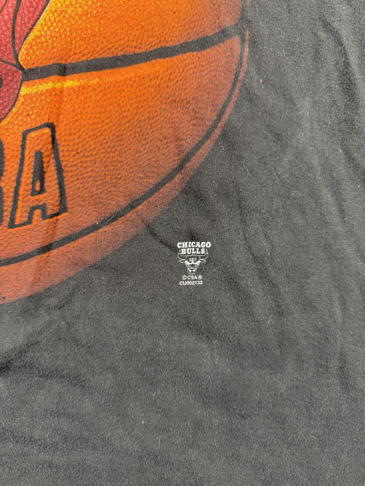 Vintage Chicago Bulls 90s T Shirt Mens XL Black Faded Graphic Short Sleeve Logo