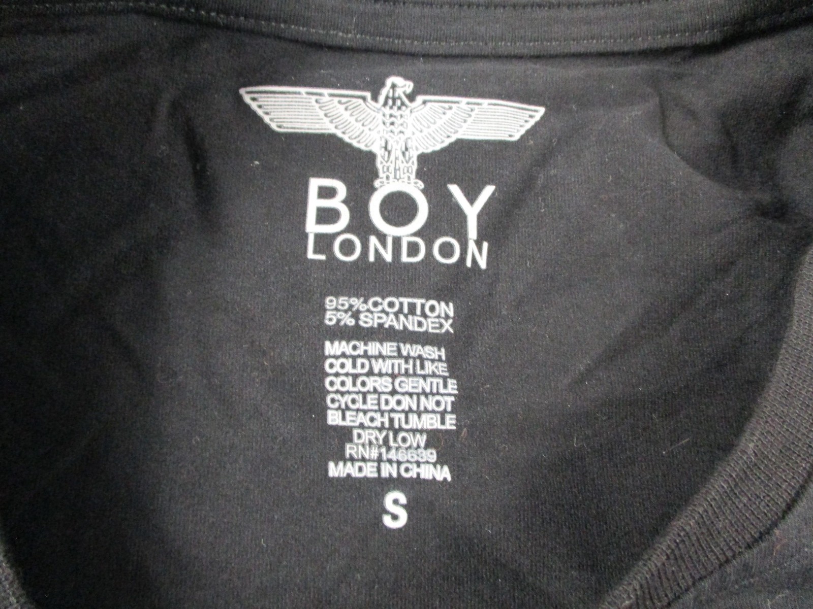 BOY London Shirt MenS Small Black Pink Logo Graphic T-Shirt Crewneck 1299-1301