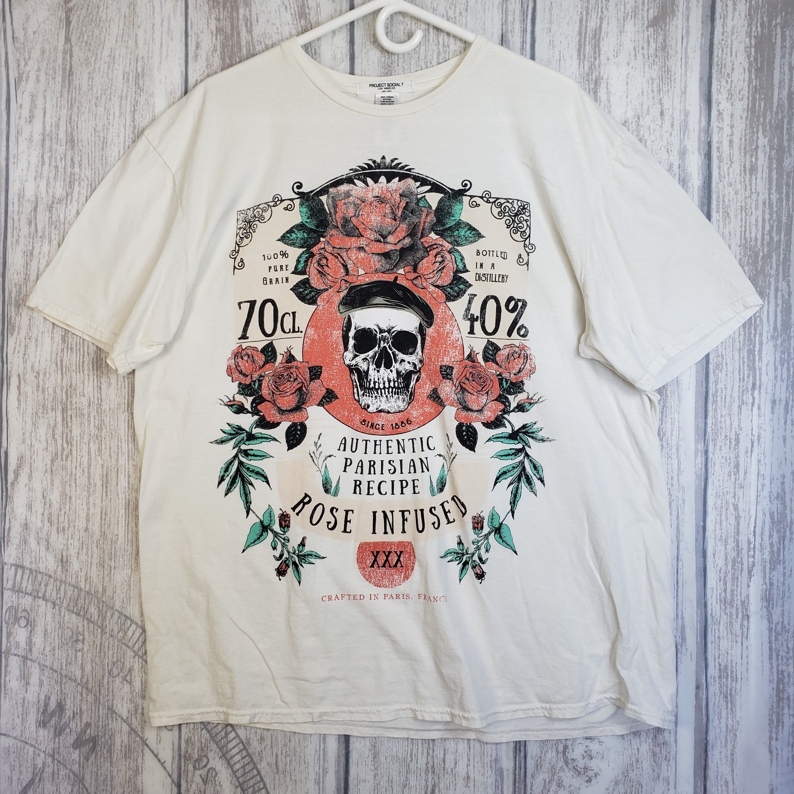 Urban Outfitters Project Social T « Rose Infused » oversized graphic t-shirt XL US