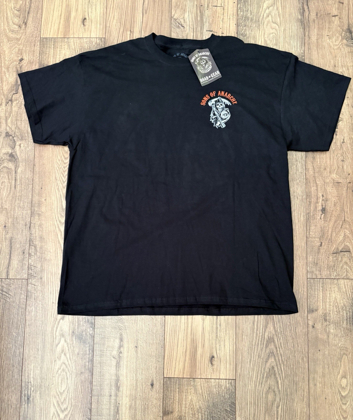 NOS Y2K Sons Of Anarchy Charming, Ca Black Grim Tshirt Size 2XLarge