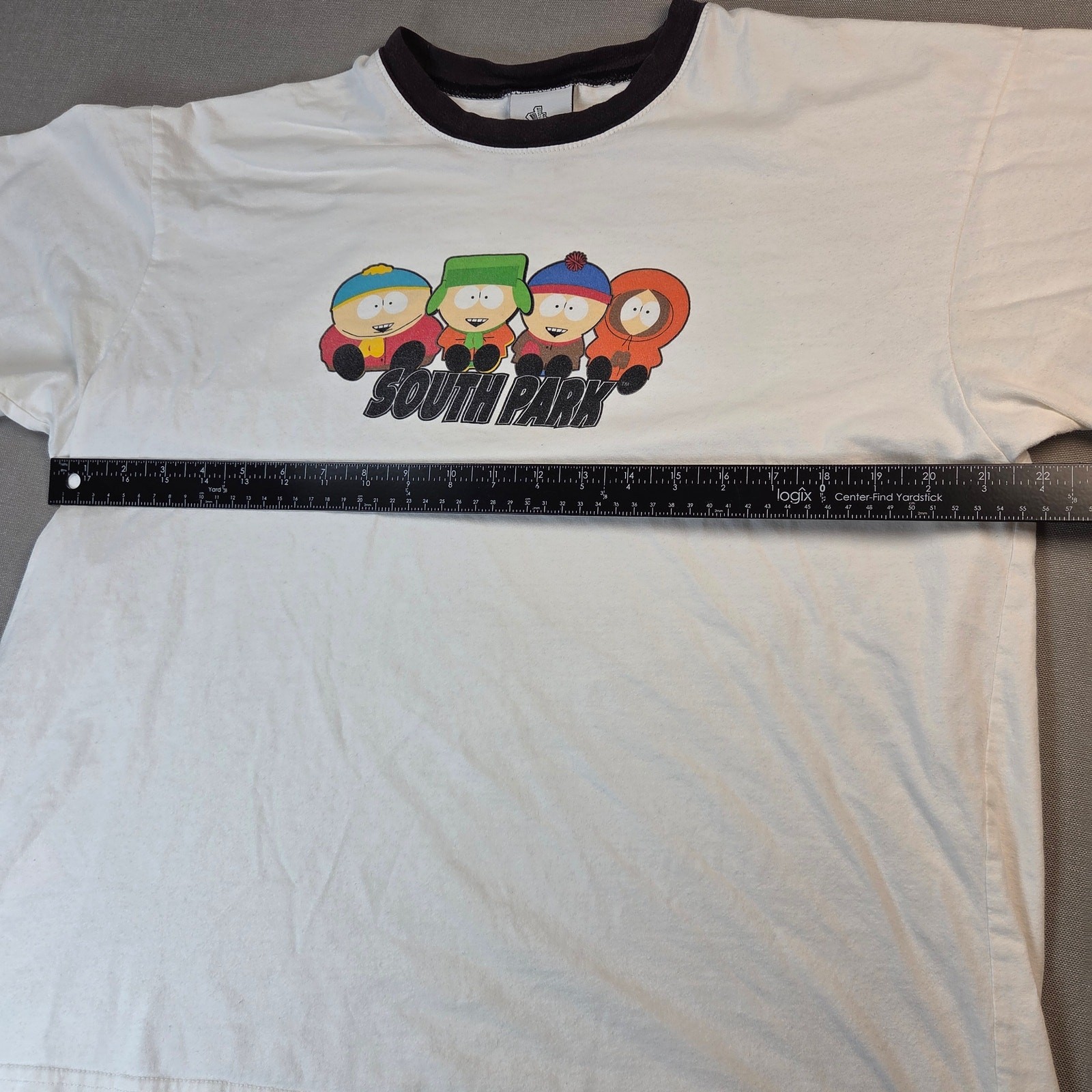 Comedy Central South Park Ringer T Shirt Large 2005 Vintage Cartoon Graphic