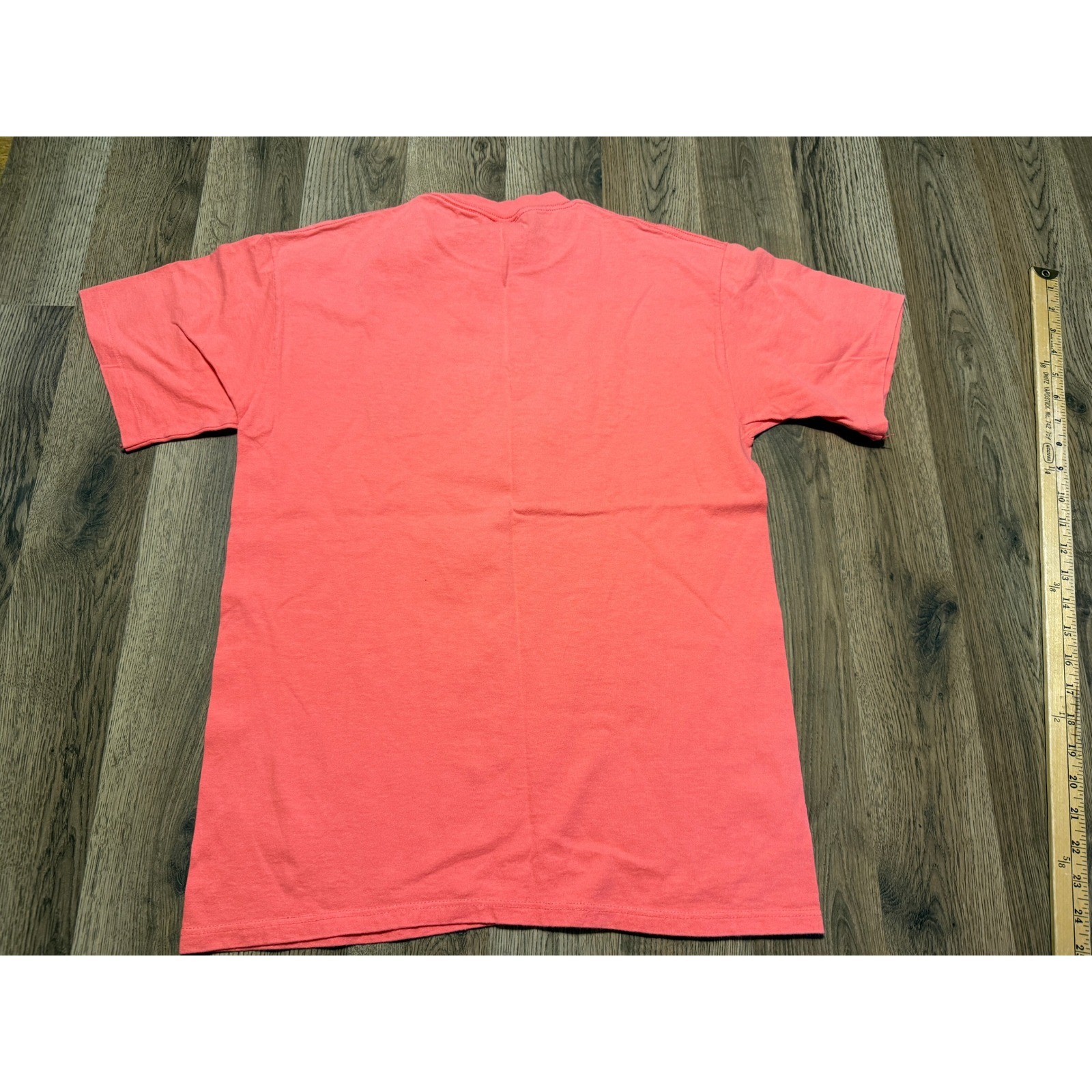 Cal Cru Florida T-Shirt Unisex Medium Coral Pink Adult Embroidered Shells