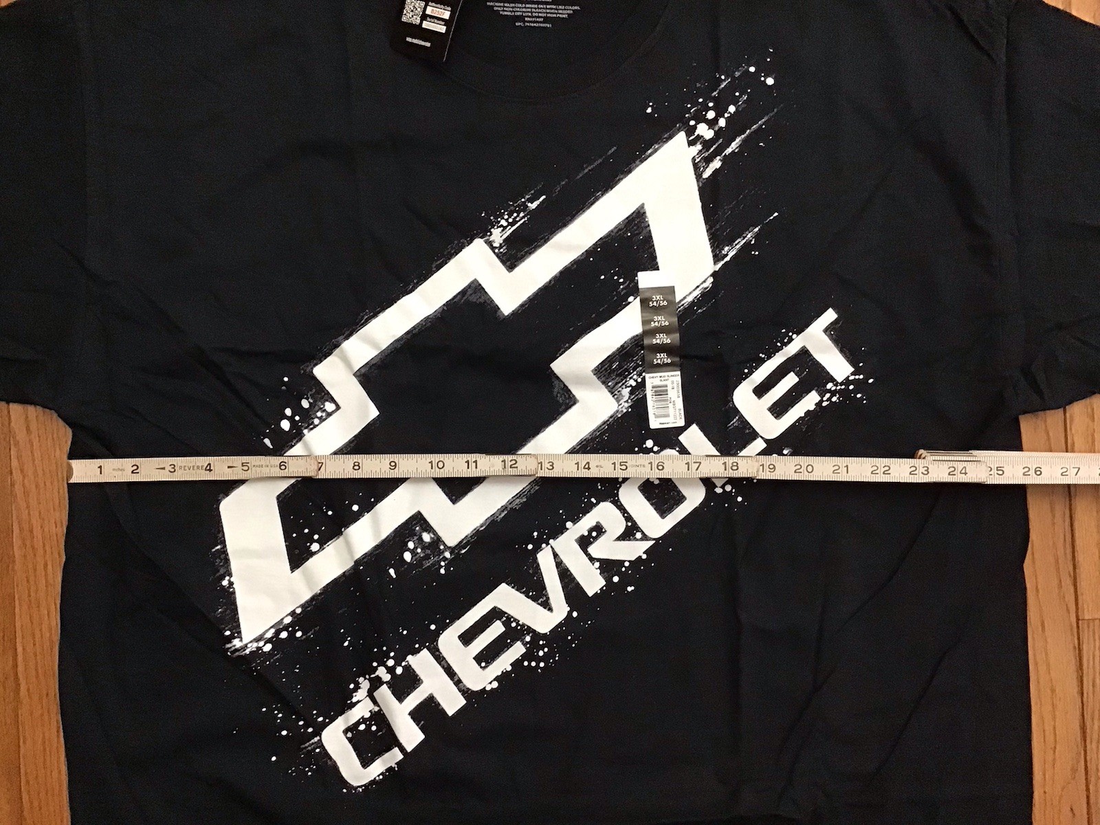 New GM Chevrolet Chevy 3XL 54/56 Logo Mud Slinger Slant Black Graphic TShirt (D5