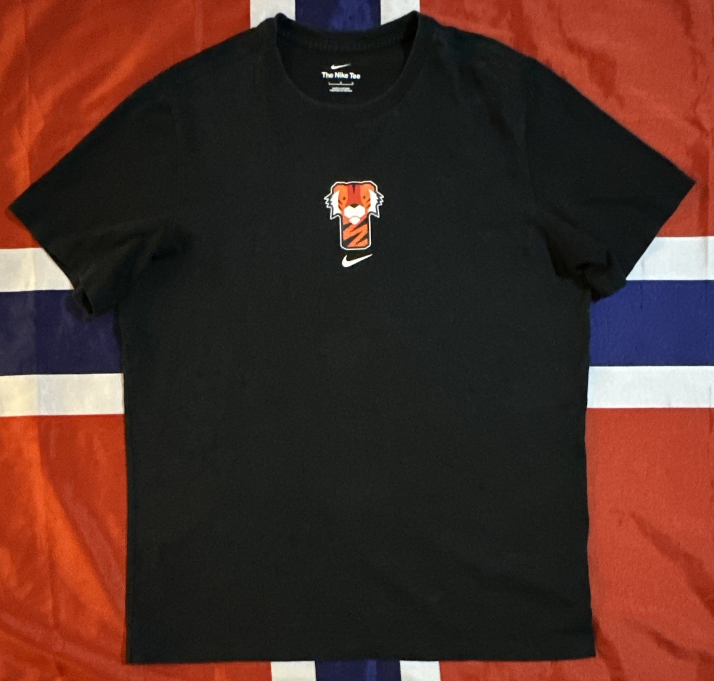 Nike Tiger Woods Frank Golf Tee DR7721-010 Black Size L Authentic Logo T-Shirt
