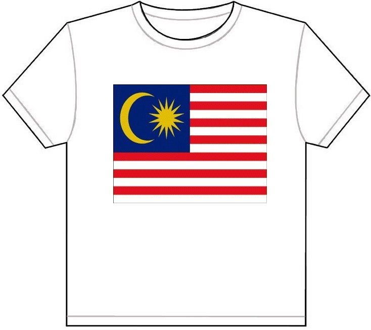 MALAYSIA COUNTRY FLAG T-SHIRT TEE PICTURE PHOTO kuala lumpur putrajaya my 1343